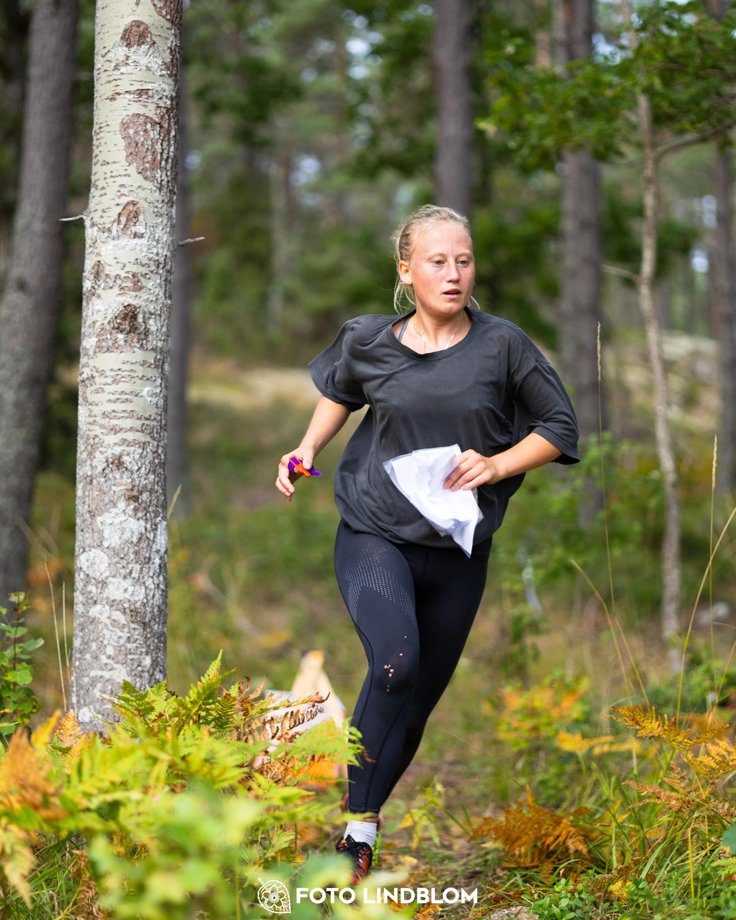 A picture from the Stockholm district championship in middle distance orienteering taken by Foto Lindblom