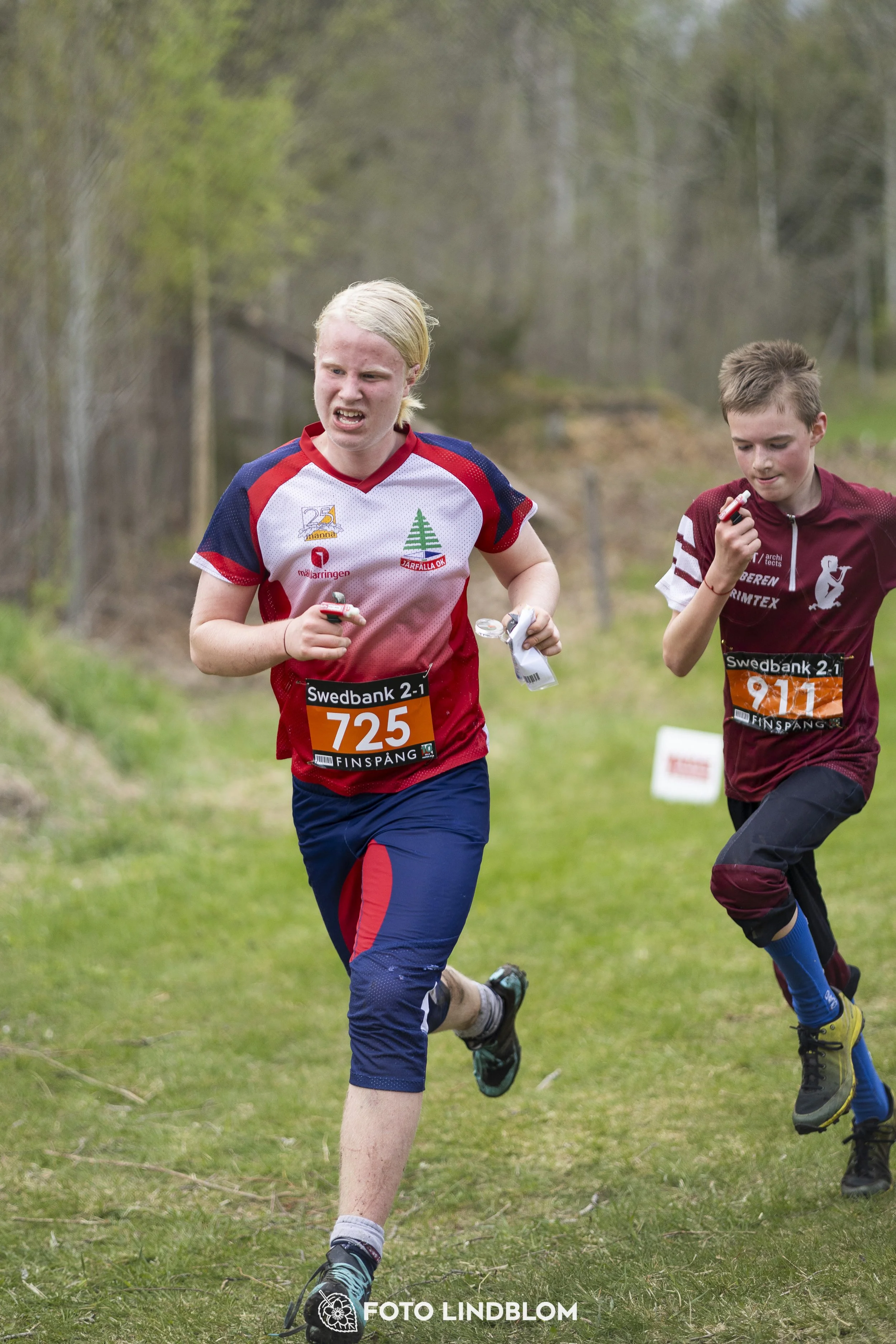 A picture from the youth relay at 10-Mila orienteering competition
