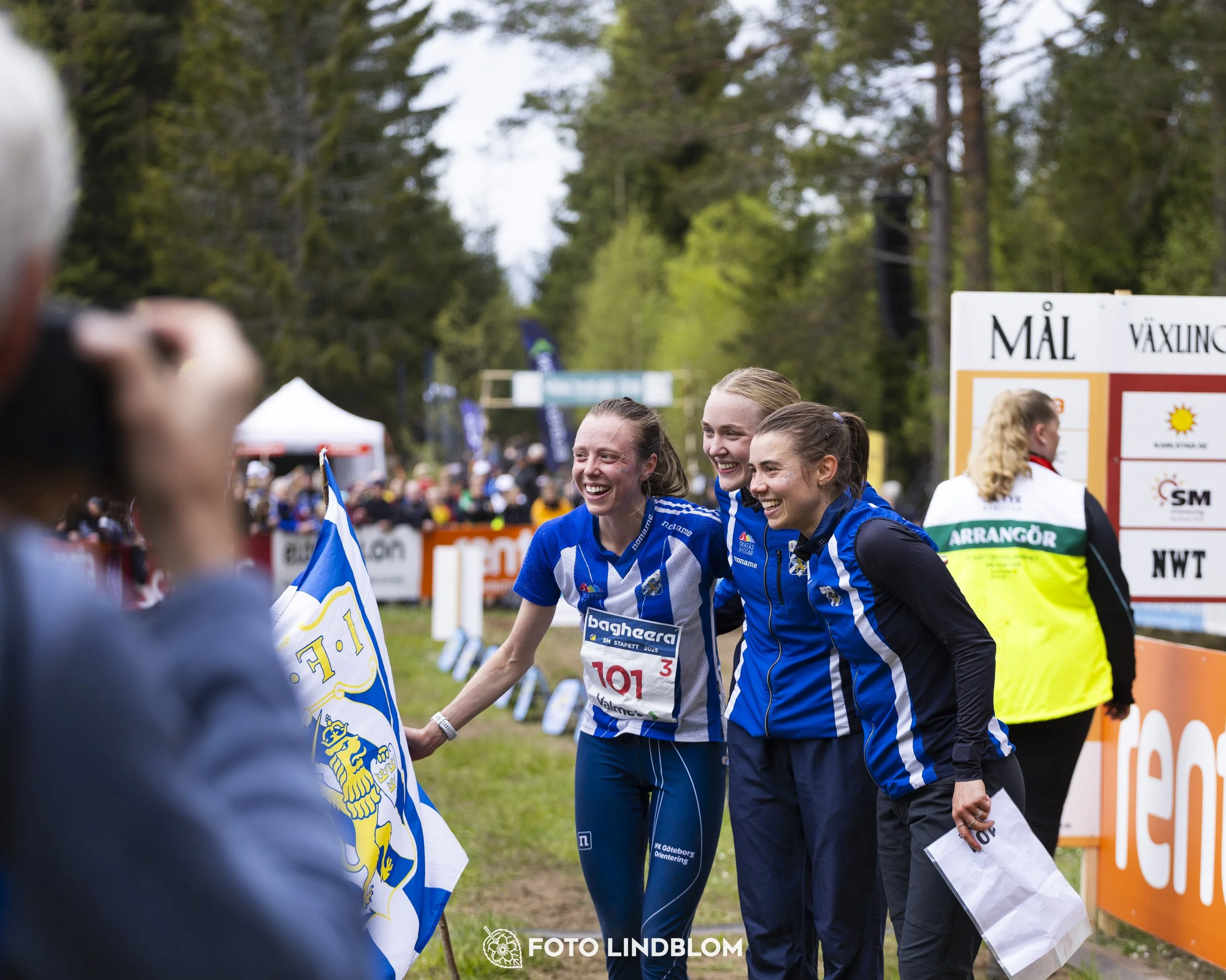 A picture from the Swedish national championship in relay orienteering