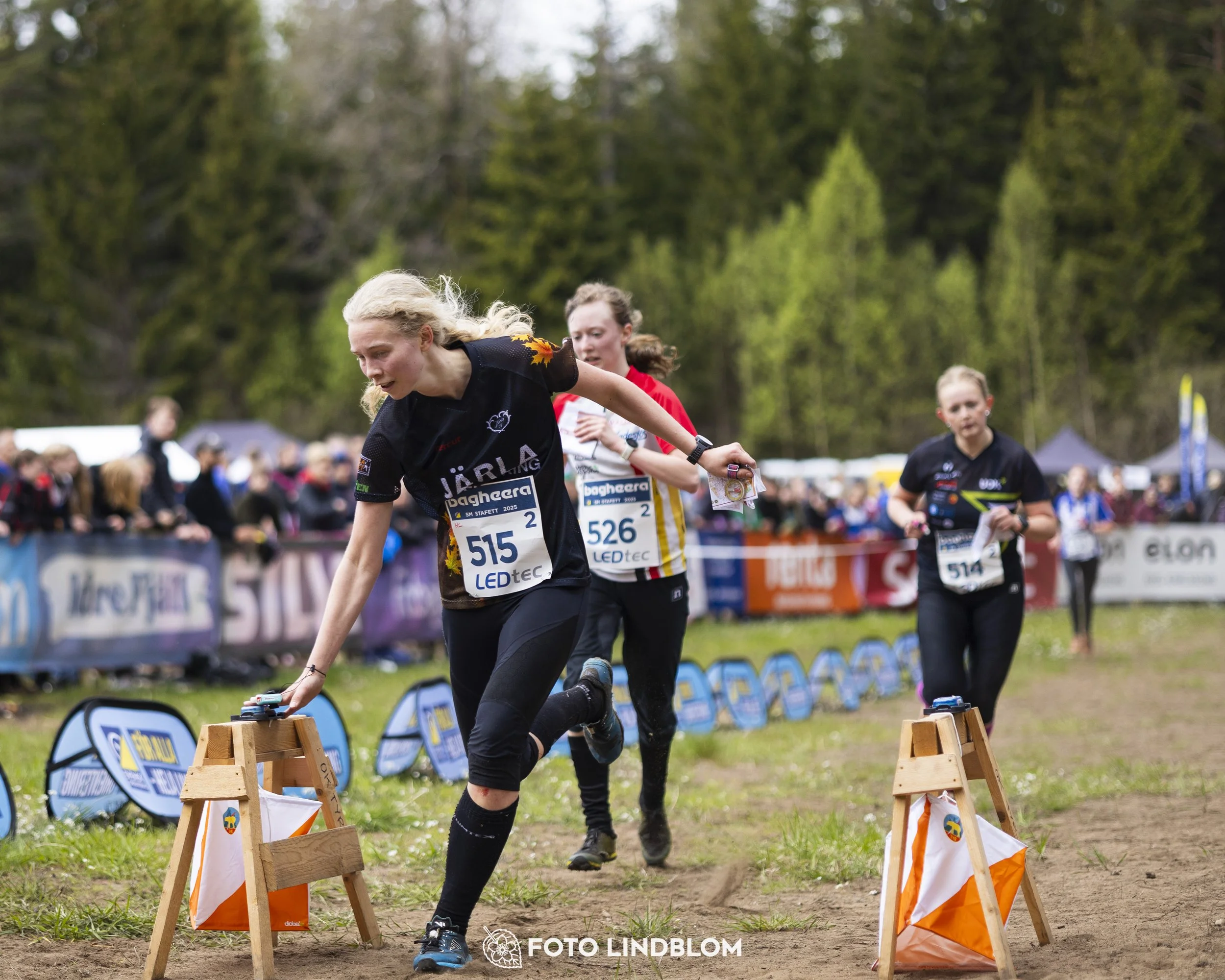 A picture from the Swedish national championship in relay orienteering