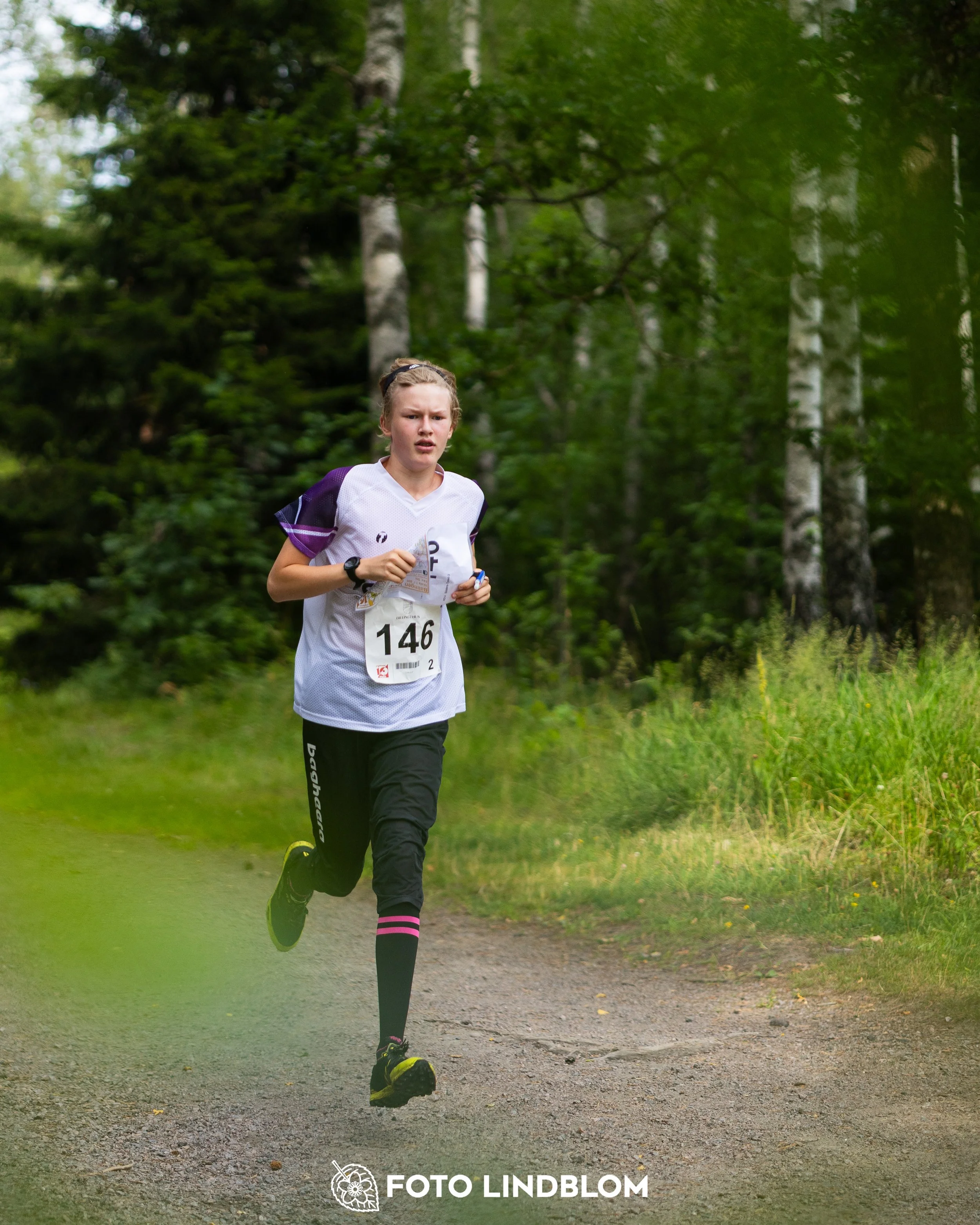 A picture from the youth 10 mila orienteering competition taken by Foto Lindblom