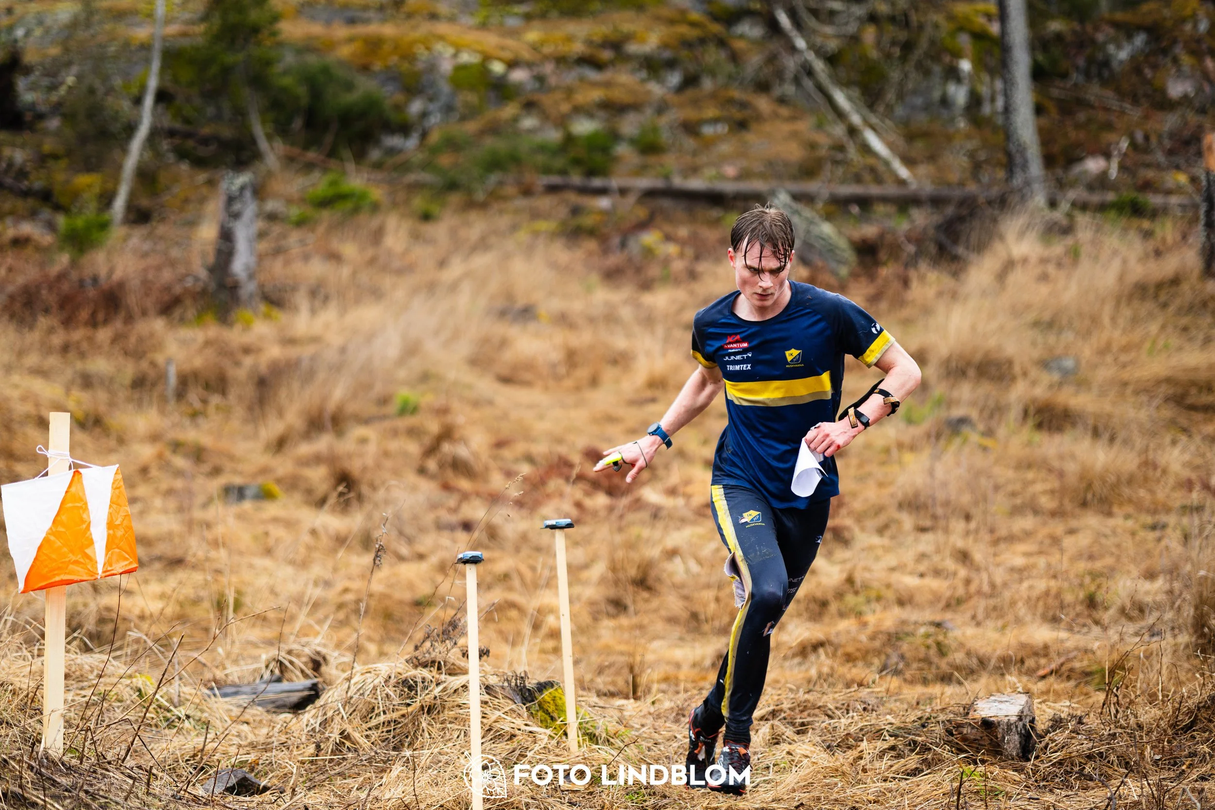 A photo from an orienteering race in Kolmården during the Swedish League spring season 2026, captured by Foto Lindblom.