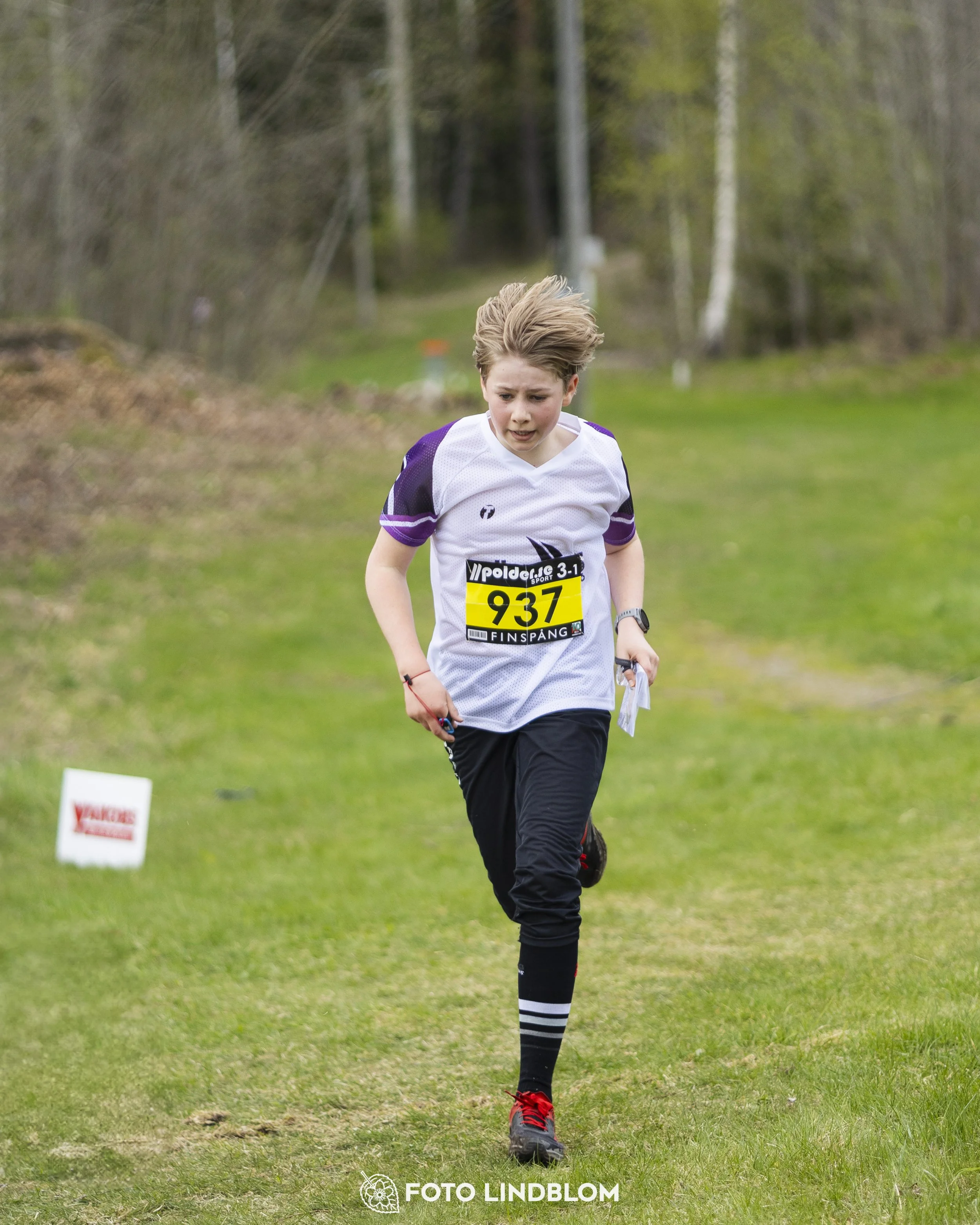 A picture from the youth relay at 10-Mila orienteering competition
