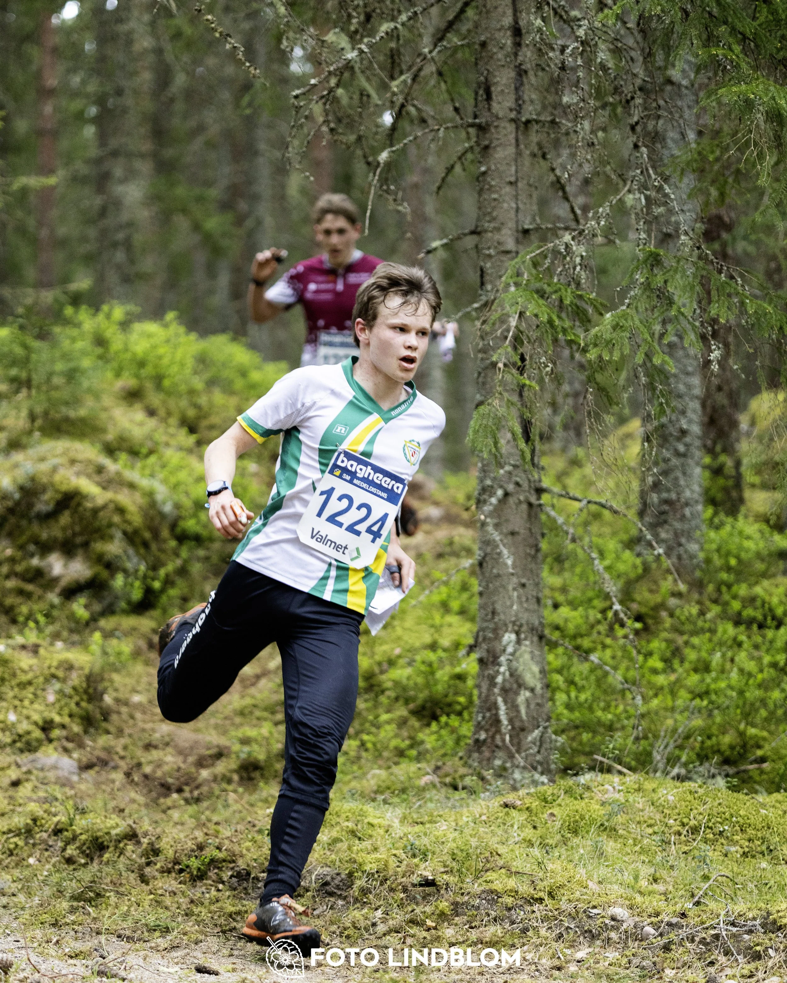 A picture from the Swedish national championship in middle distance orienteering and Swedish league race