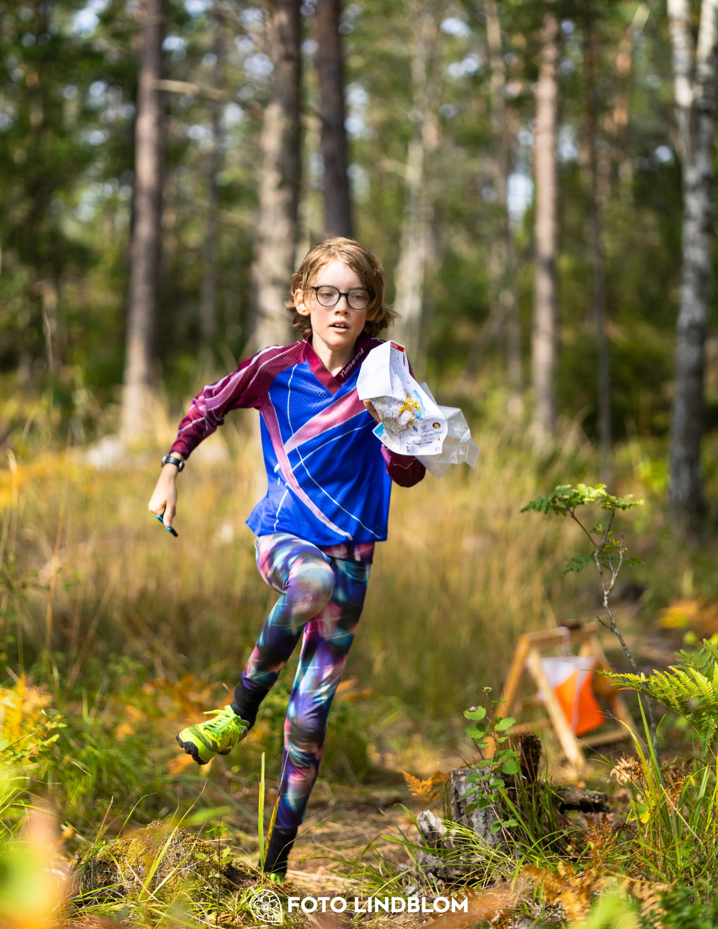 A picture from the Stockholm district championship in middle distance orienteering taken by Foto Lindblom