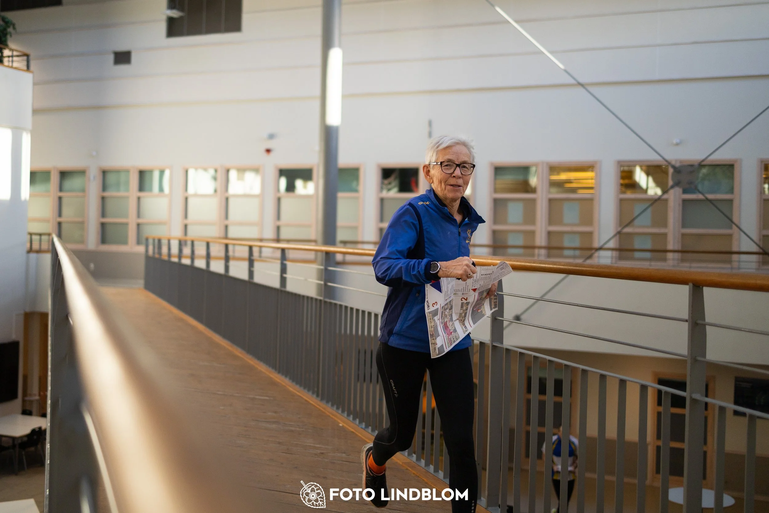A picture from the indoor orienteering event TMOK Indoor taken by Foto Lindblom
