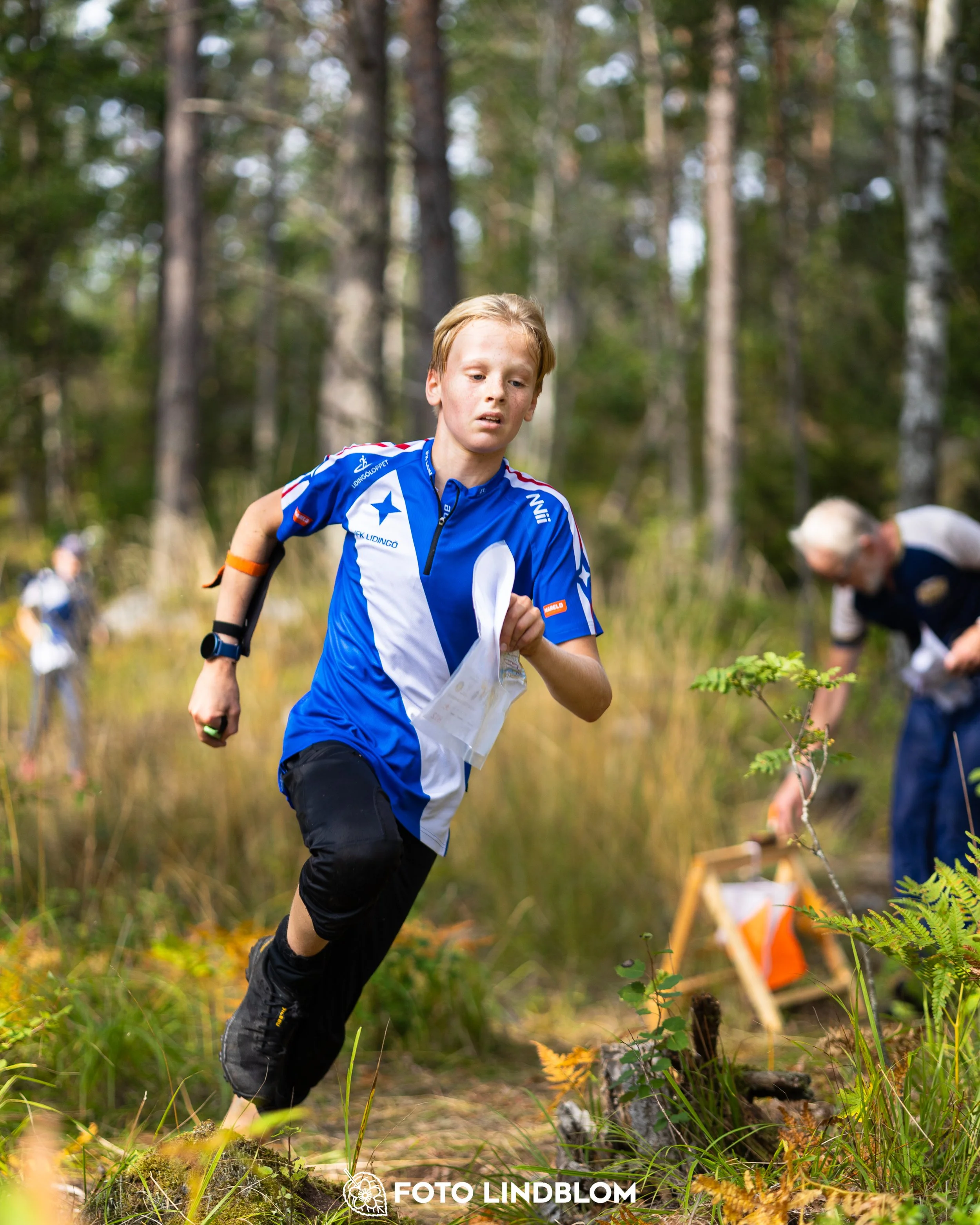 A picture from the Stockholm district championship in middle distance orienteering taken by Foto Lindblom