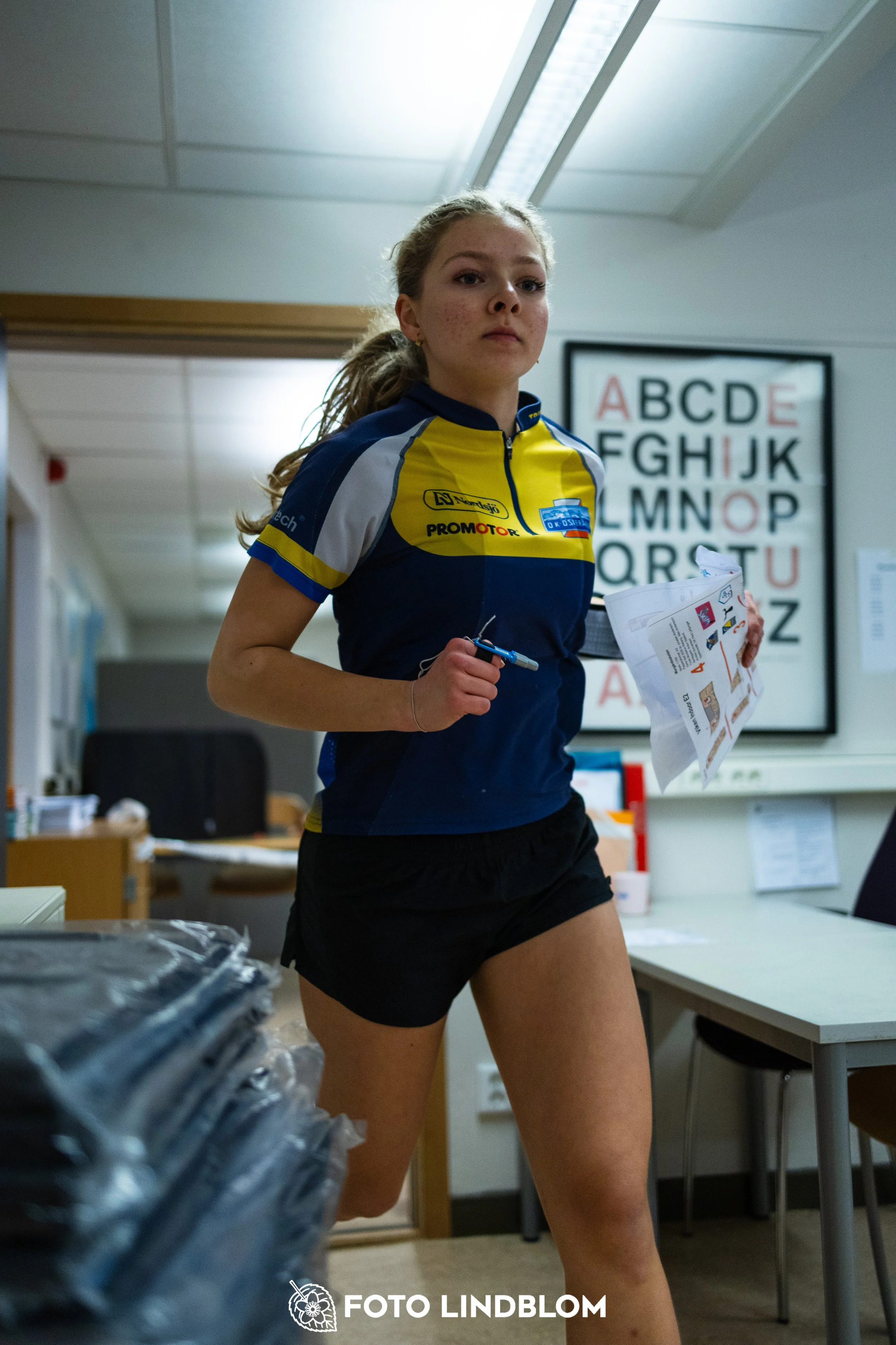 A picture from the indoor orienteering event Viken Indoor taken by Foto Lindblom