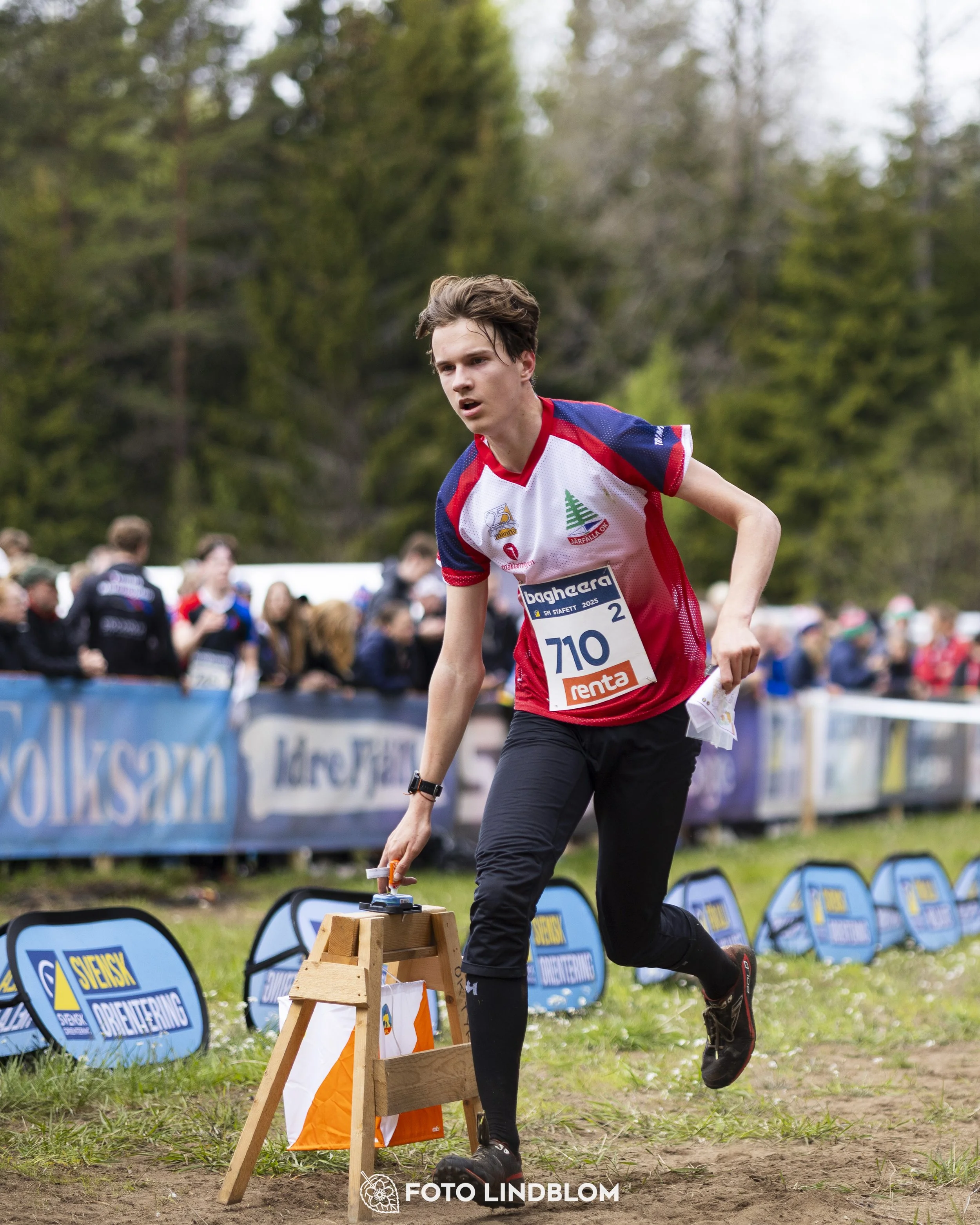 A picture from the Swedish national championship in relay orienteering
