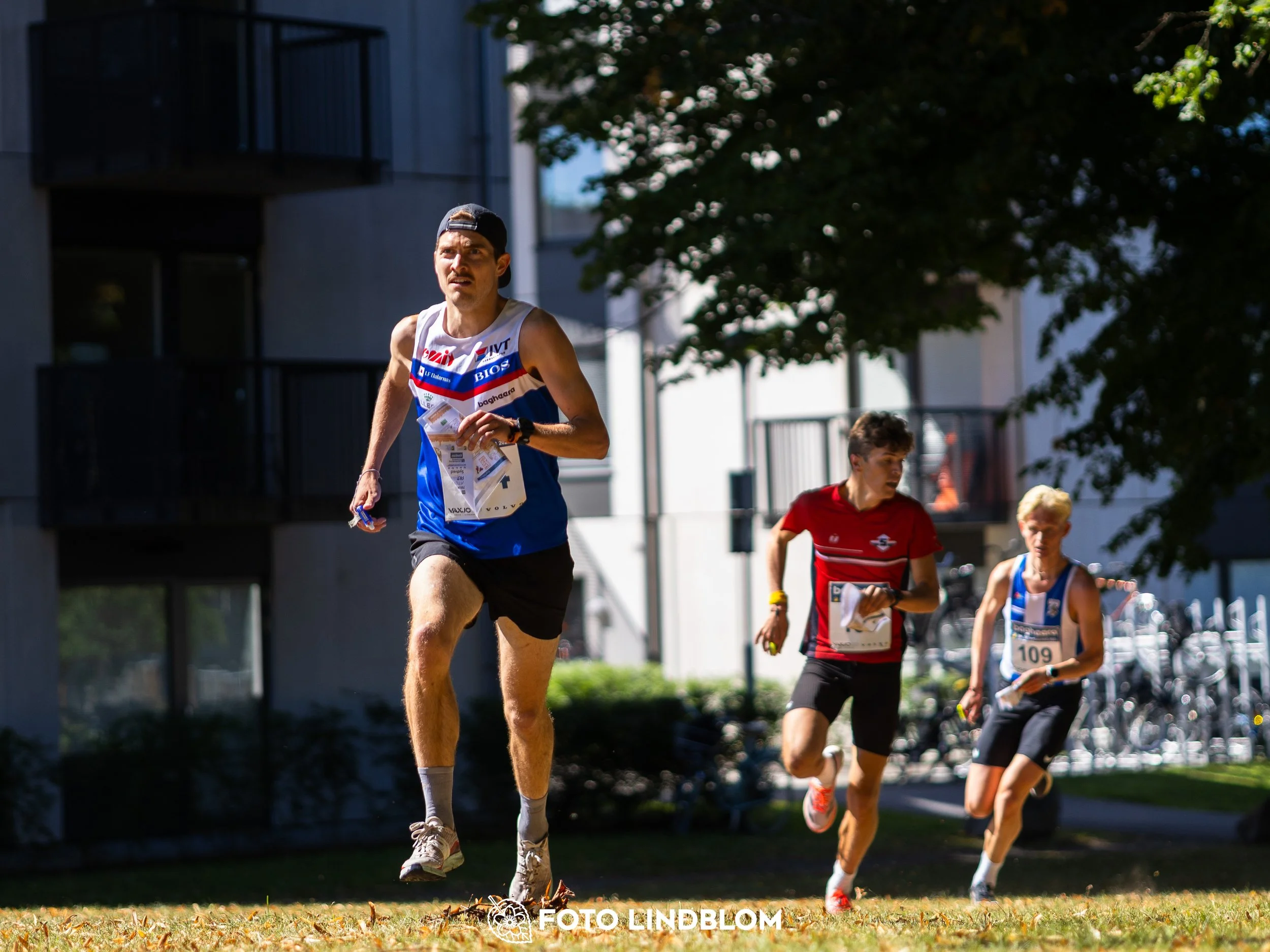 A picture from the Swedish national championship in knock out orienteering  taken by Foto Lindblom