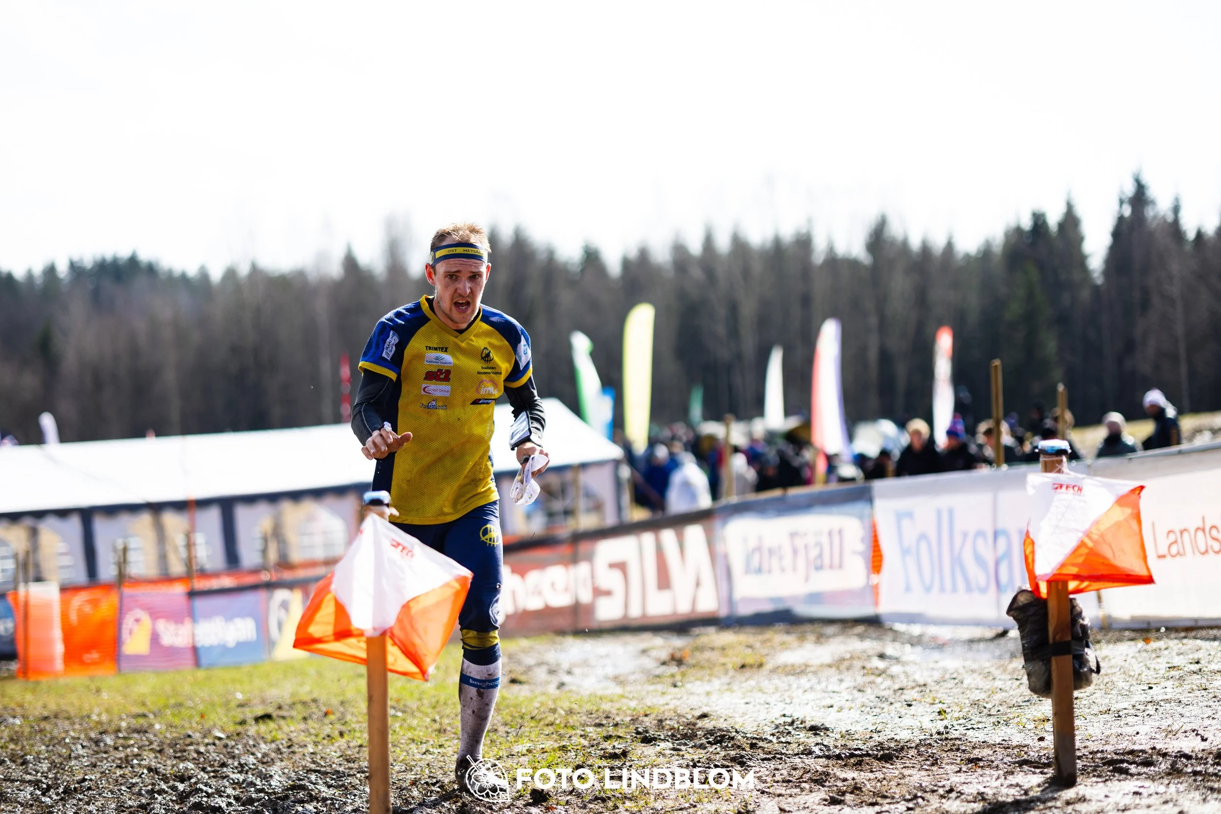 A scene from the Swedish League middle distance event in Kolmården spring 2026, captured by Foto Lindblom.