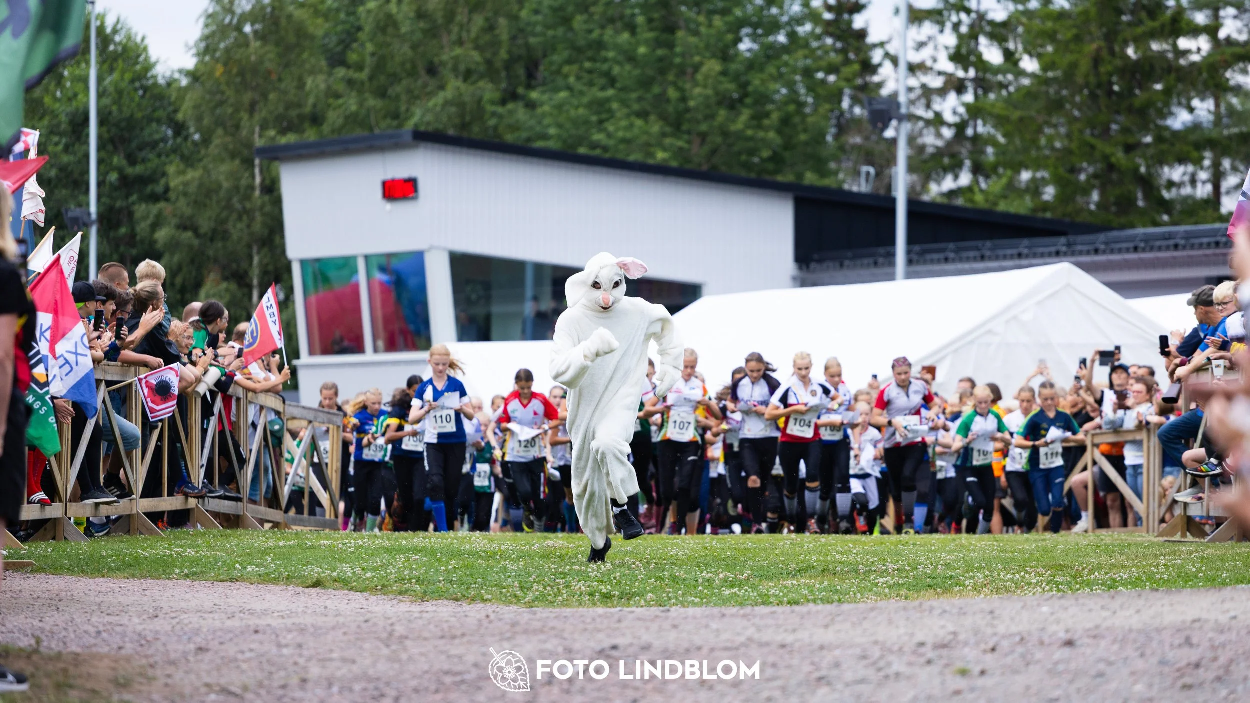 A picture from the youth 10 mila orienteering competition taken by Foto Lindblom