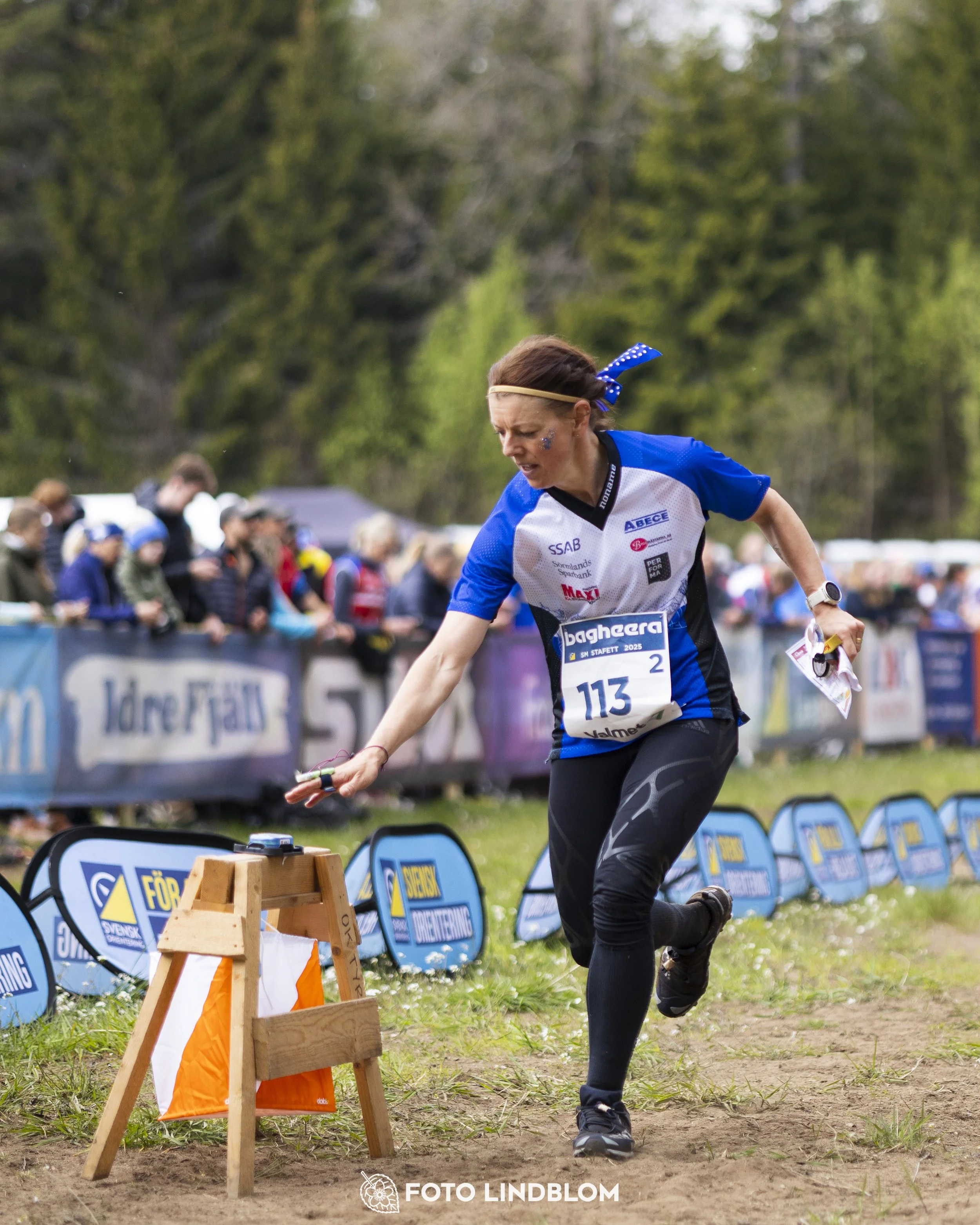 A picture from the Swedish national championship in relay orienteering