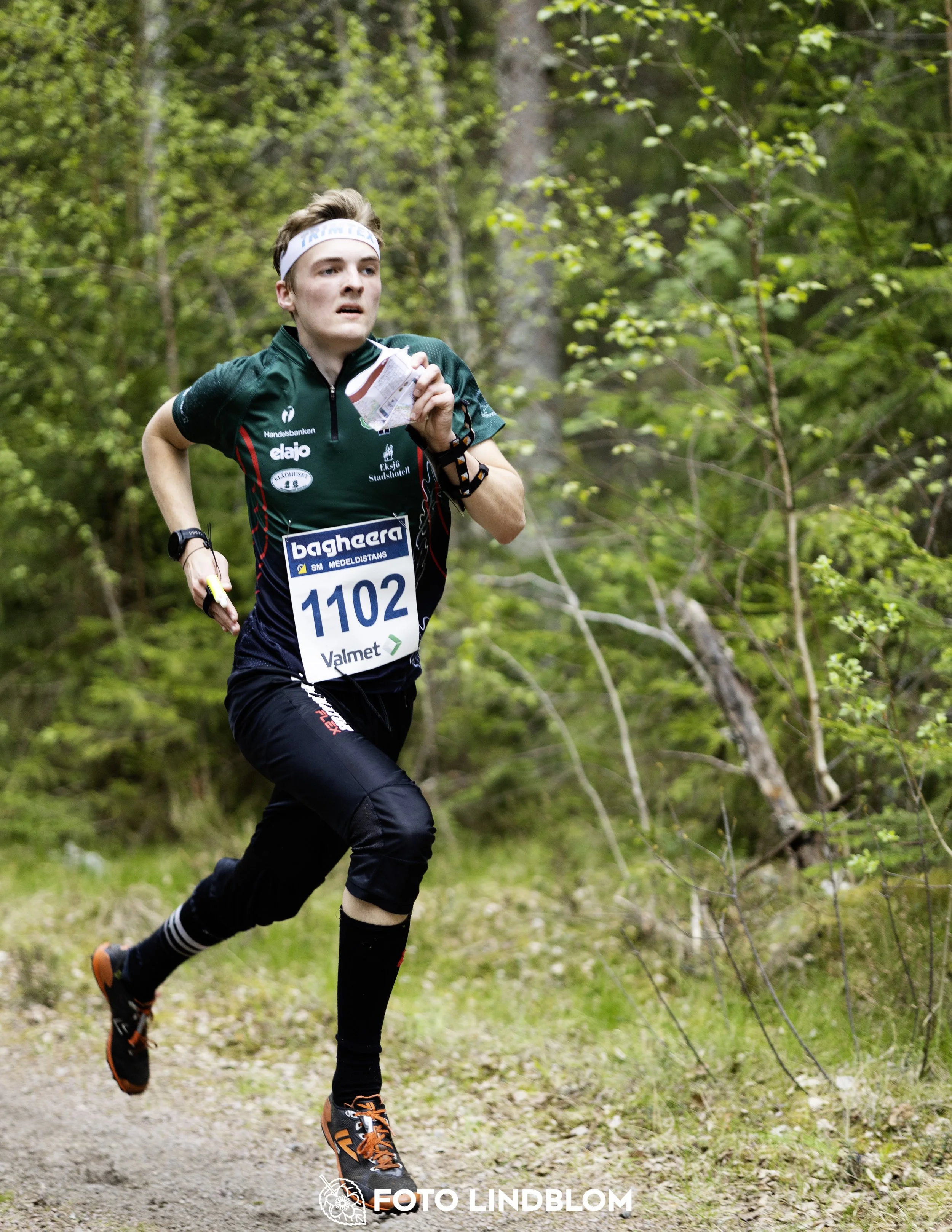 A picture from the Swedish national championship in middle distance orienteering and Swedish league race