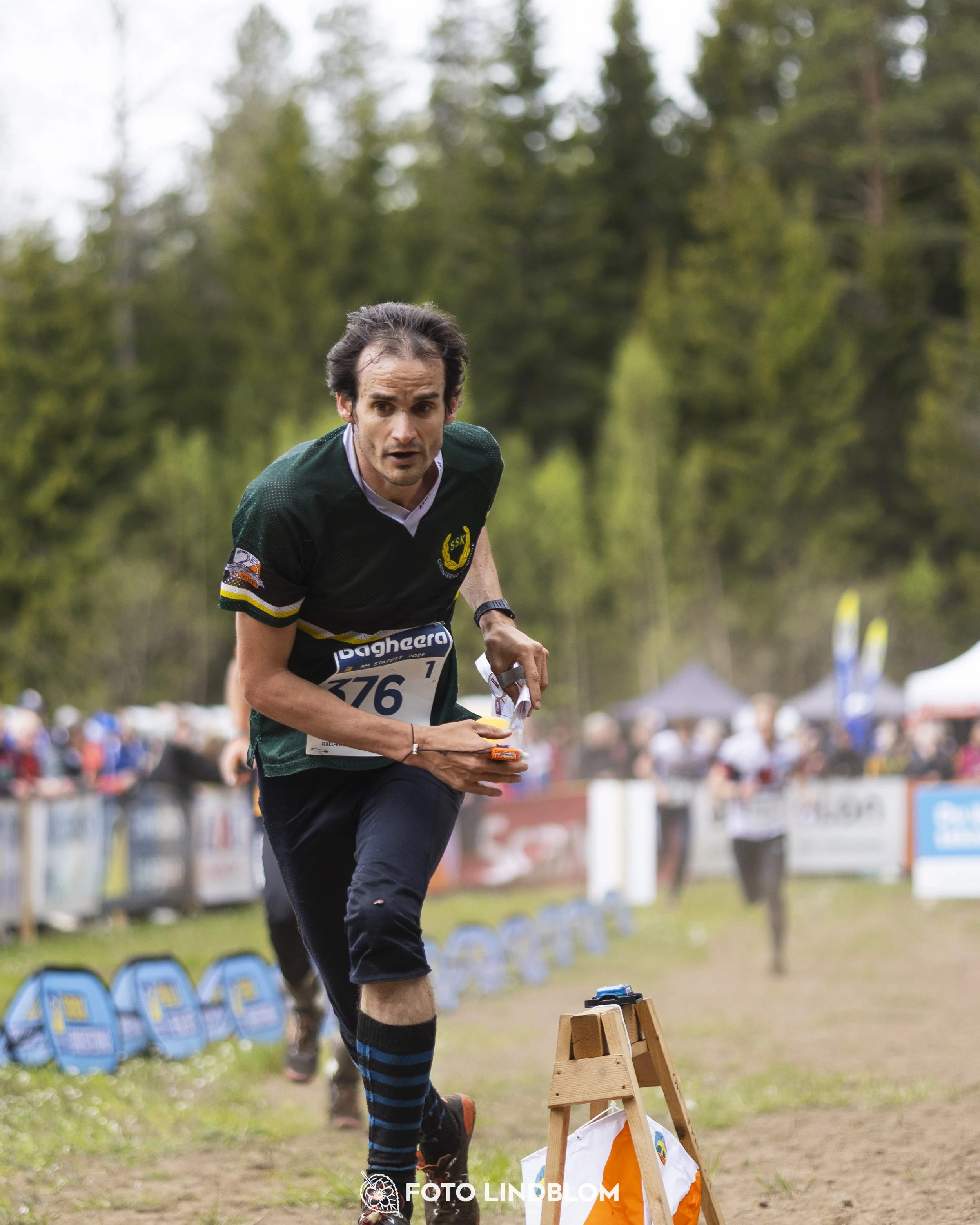 A picture from the Swedish national championship in relay orienteering