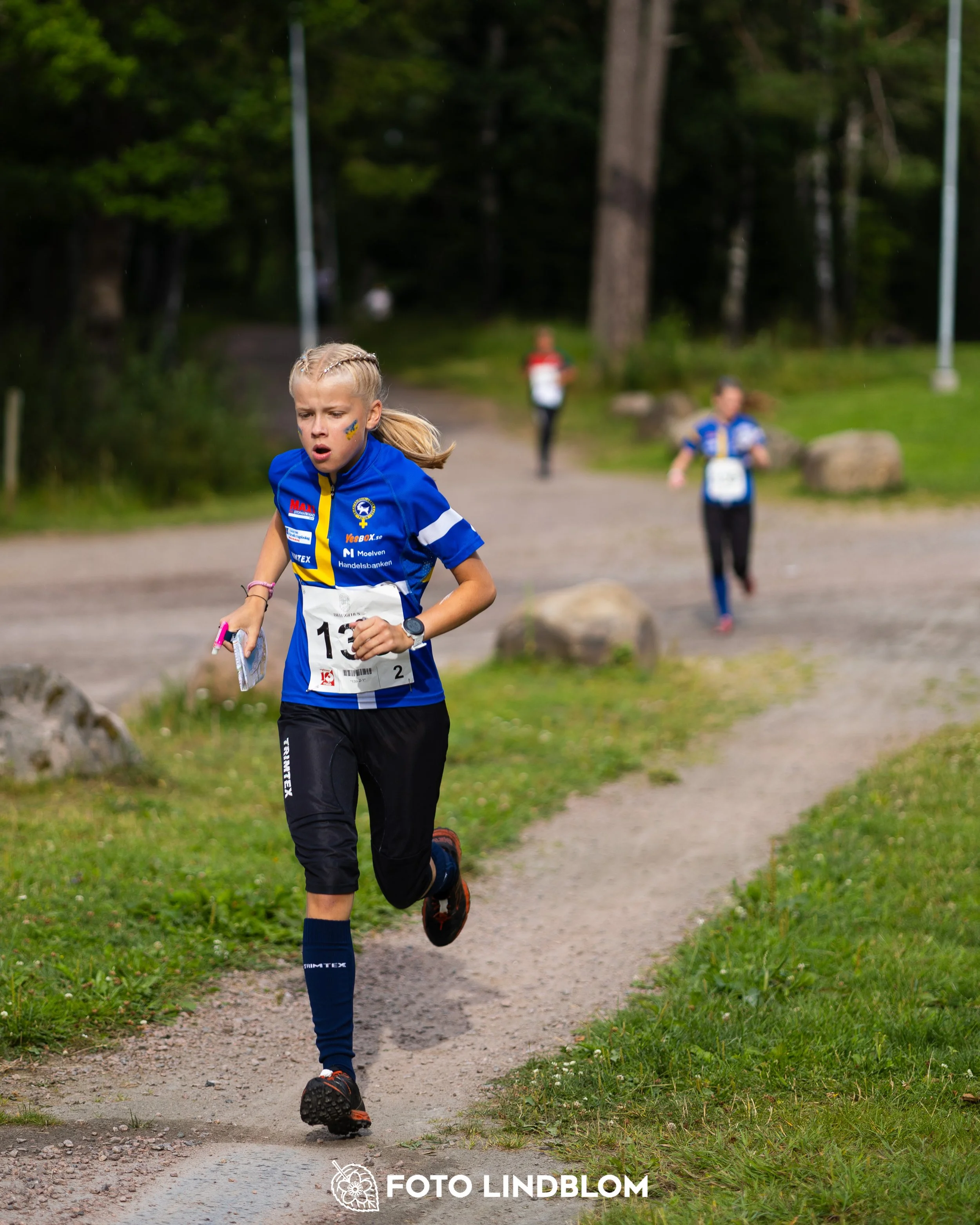 A picture from the youth 10 mila orienteering competition taken by Foto Lindblom