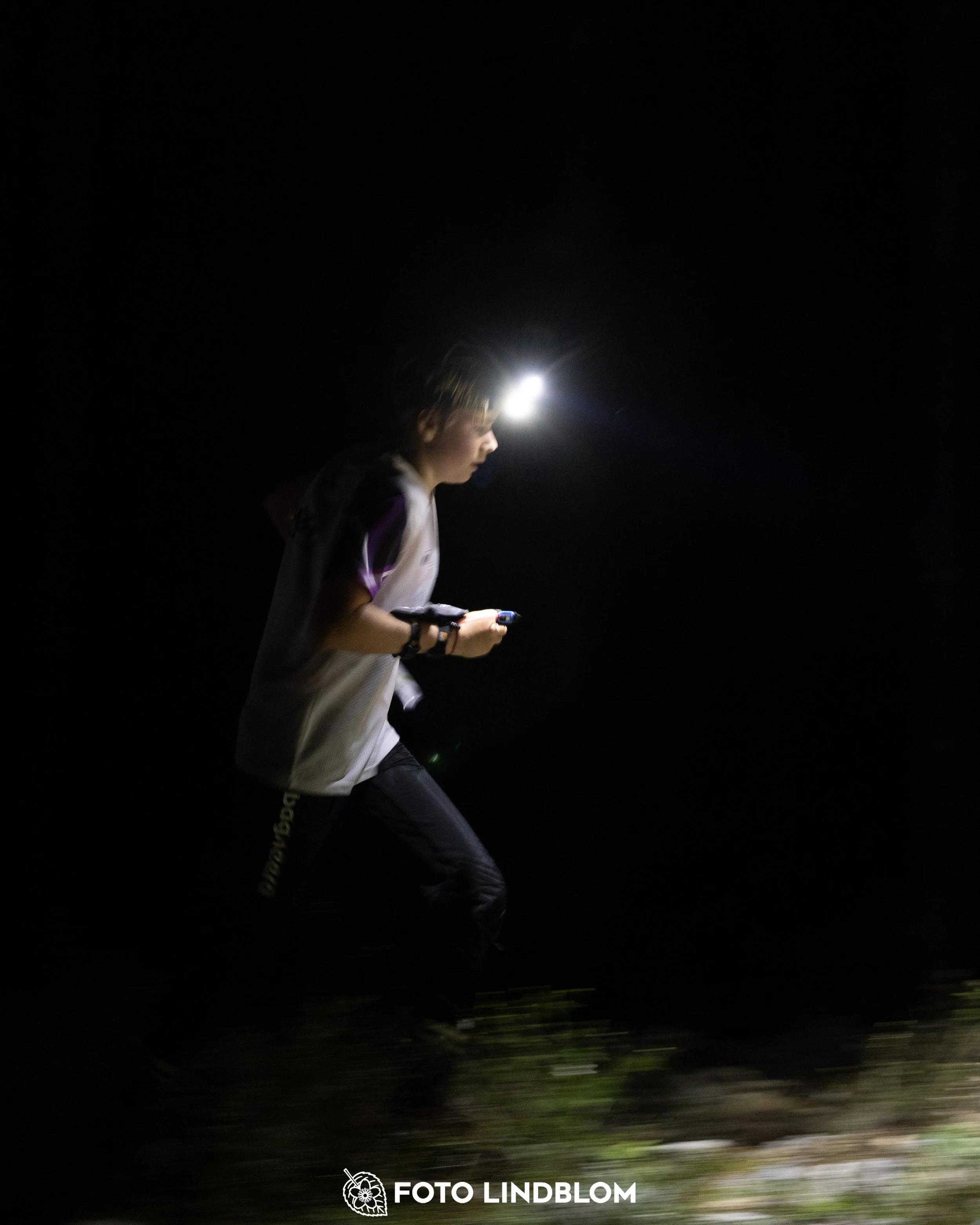 A picture from the Stockholm district championship in night orienteering taken by Foto Lindblom