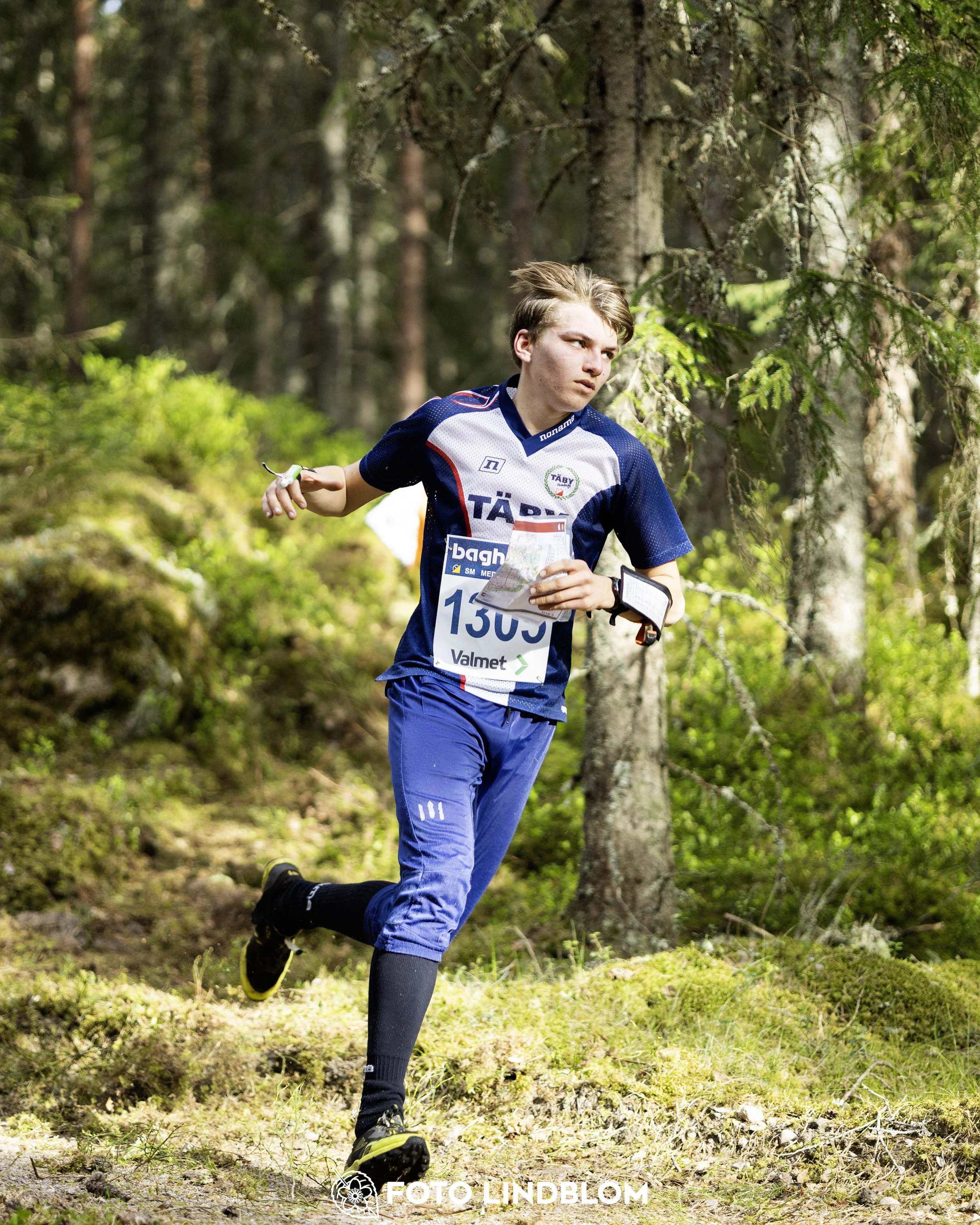 A picture from the Swedish national championship in middle distance orienteering and Swedish league race
