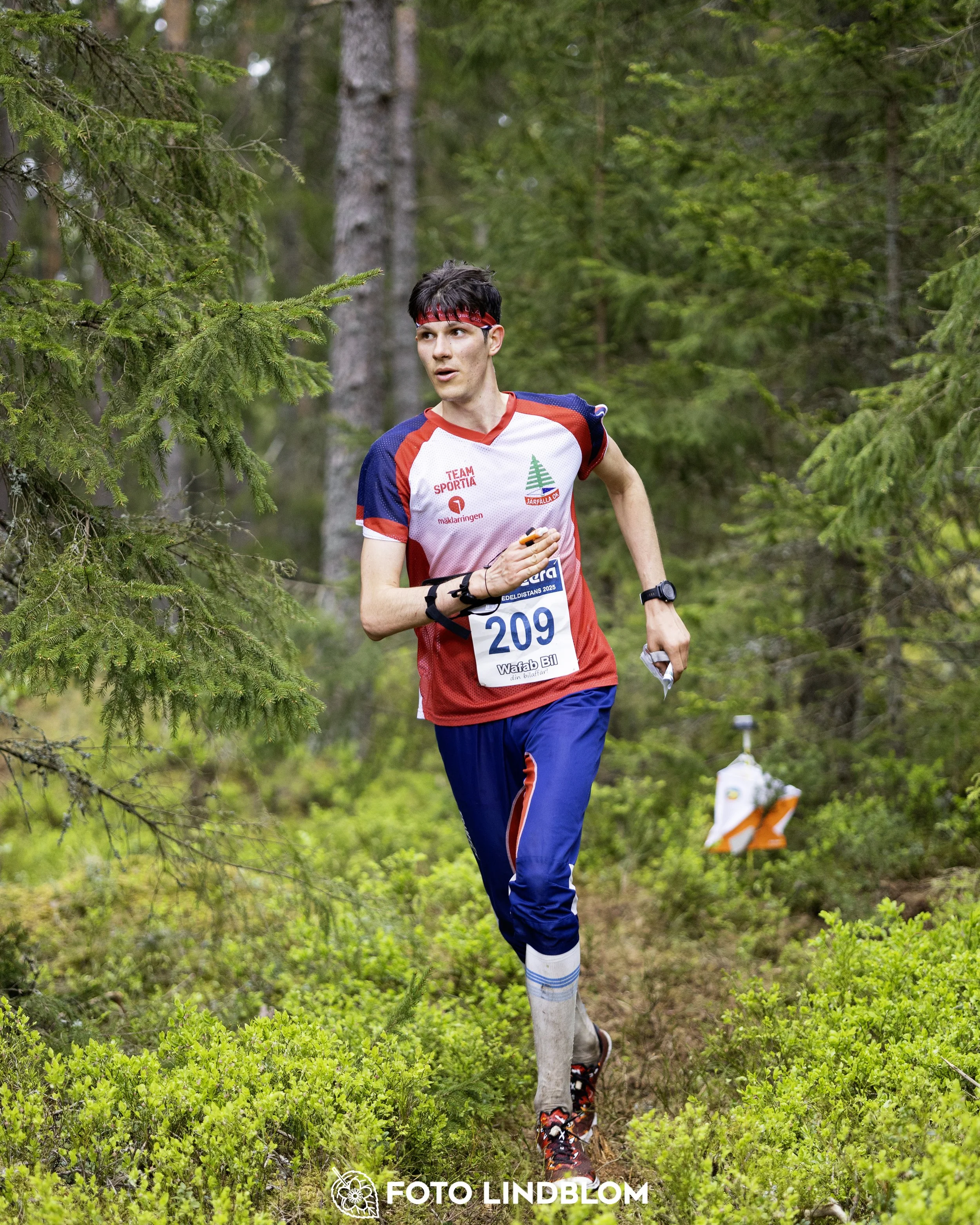 A picture from the Swedish national championship in middle distance orienteering and Swedish league race