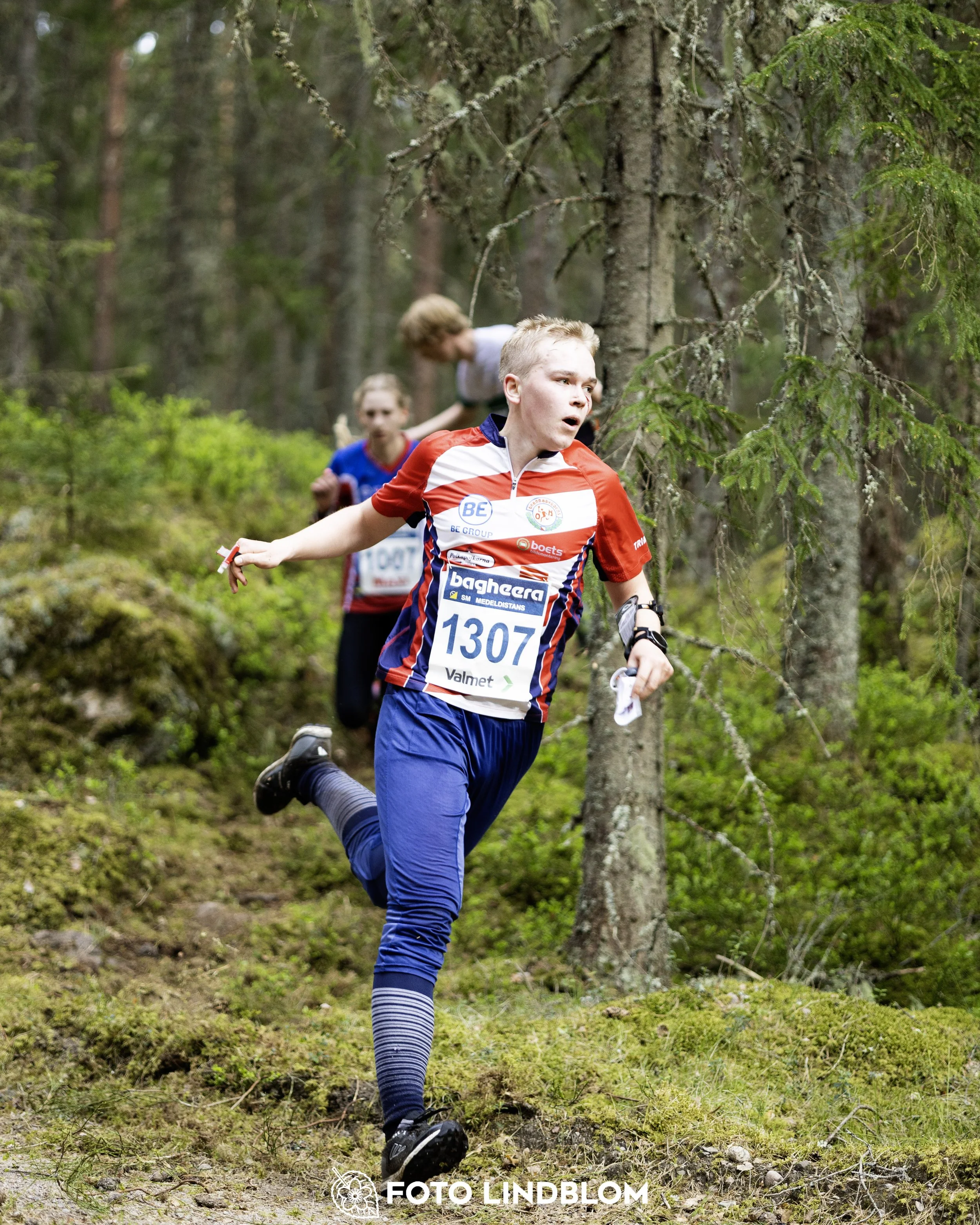 A picture from the Swedish national championship in middle distance orienteering and Swedish league race