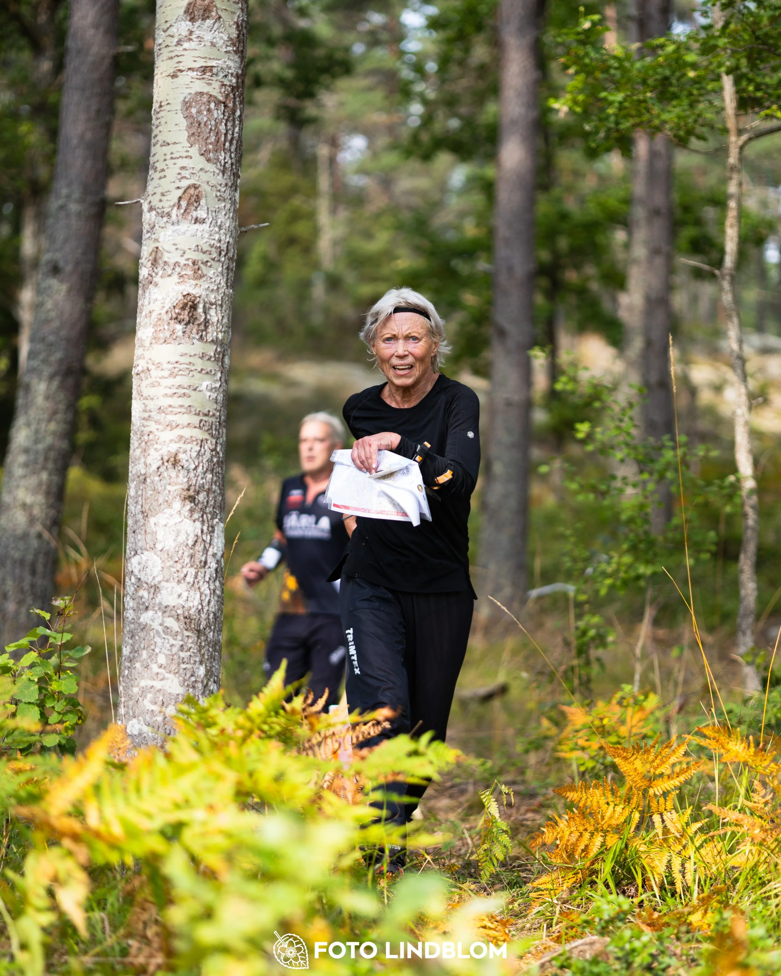 A picture from the Stockholm district championship in middle distance orienteering taken by Foto Lindblom