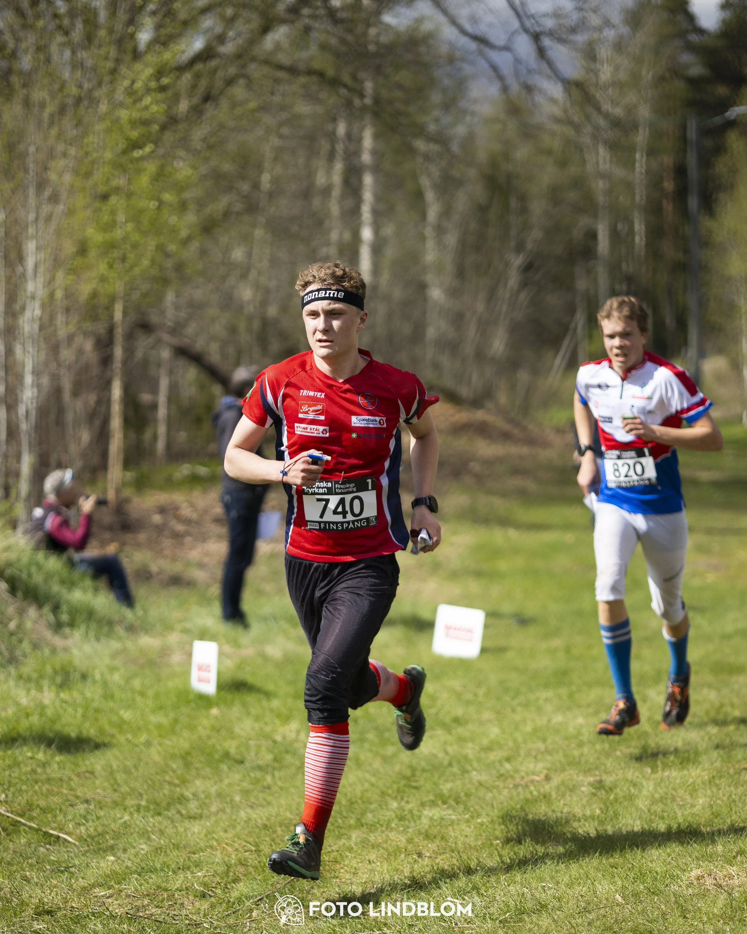 A picture from the youth relay at 10-Mila orienteering competition