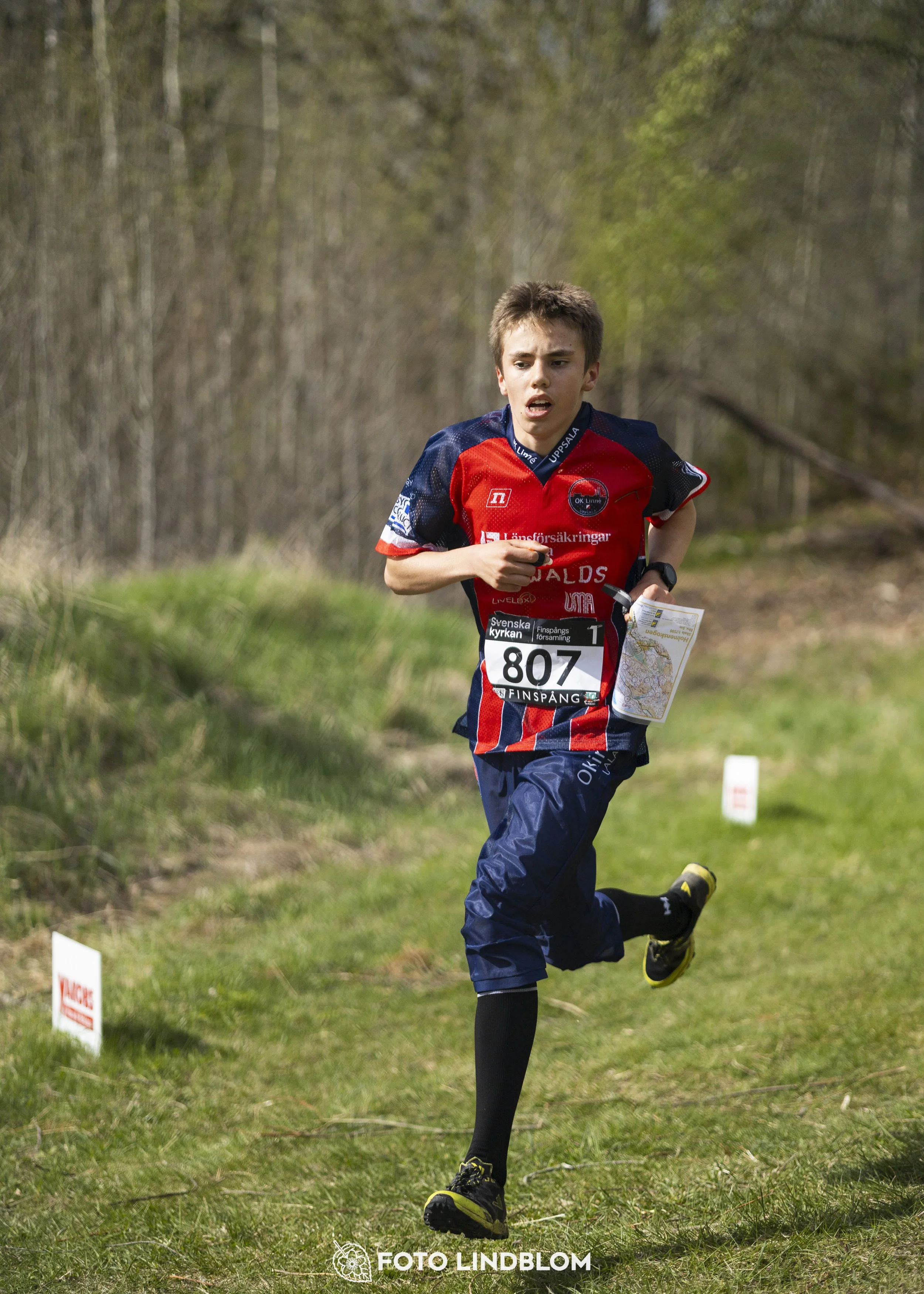 A picture from the youth relay at 10-Mila orienteering competition