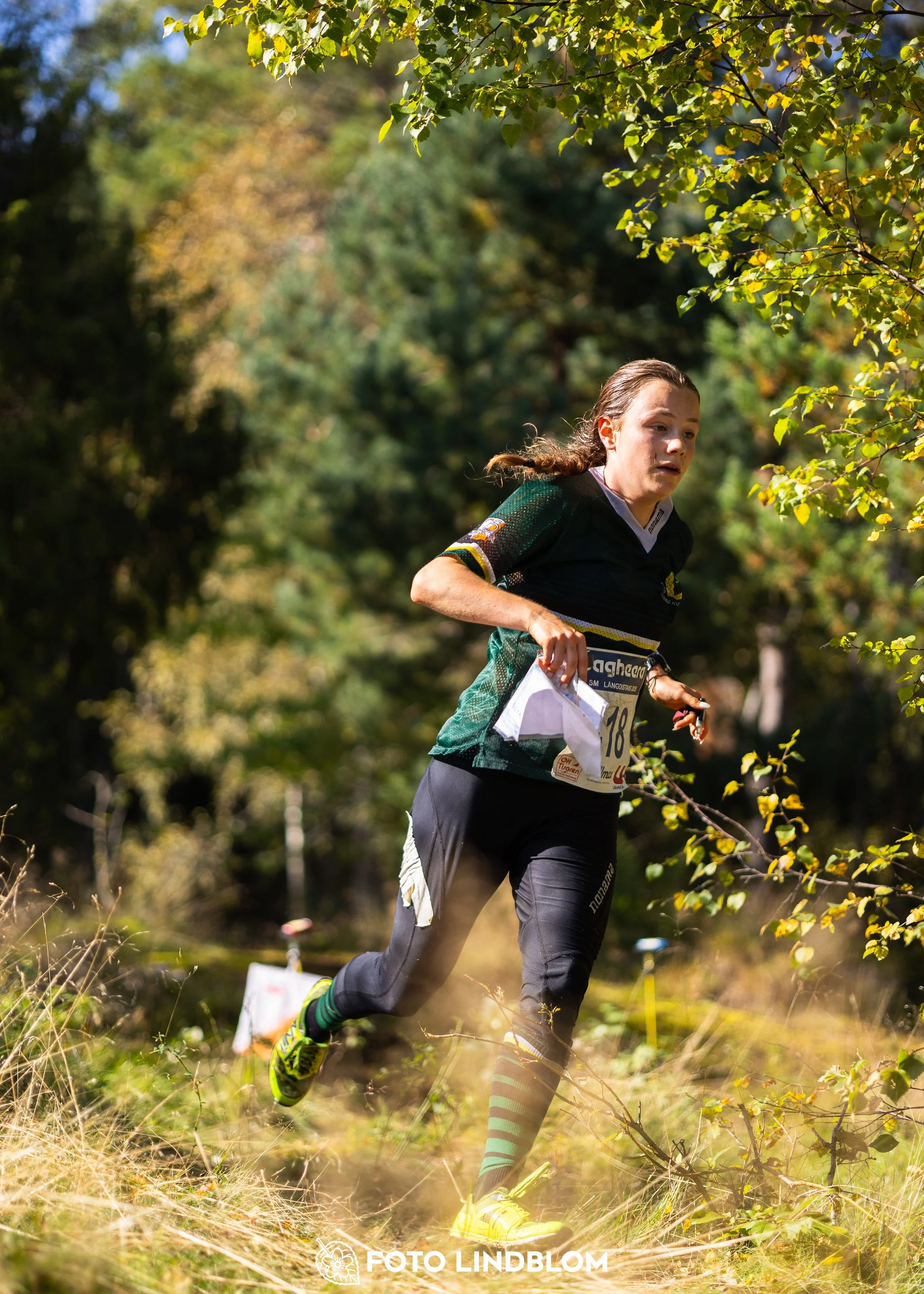 A picture from the Swedish national championship in long distance orienteering and Swedish league race taken by Foto Lindblom