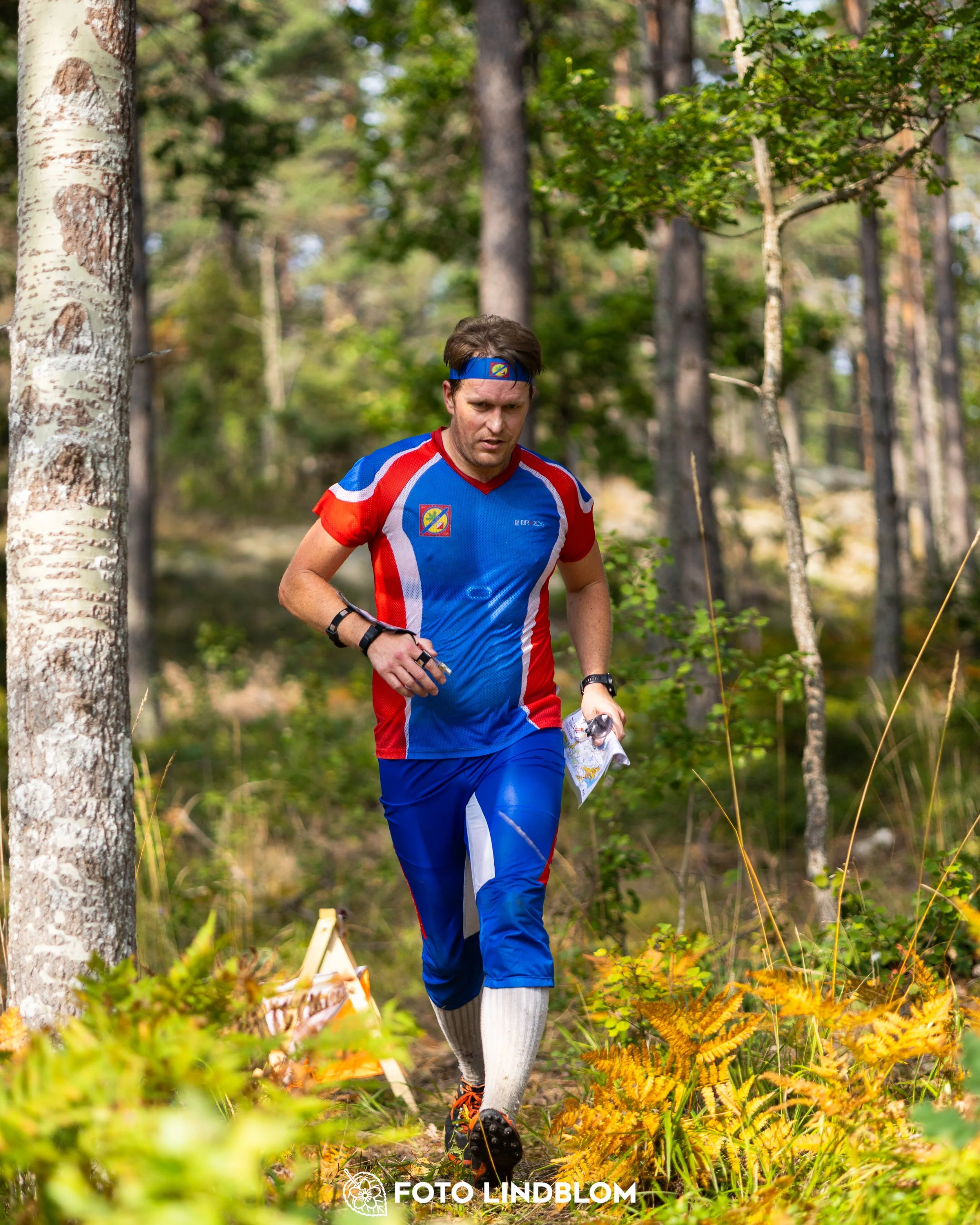 A picture from the Stockholm district championship in middle distance orienteering taken by Foto Lindblom