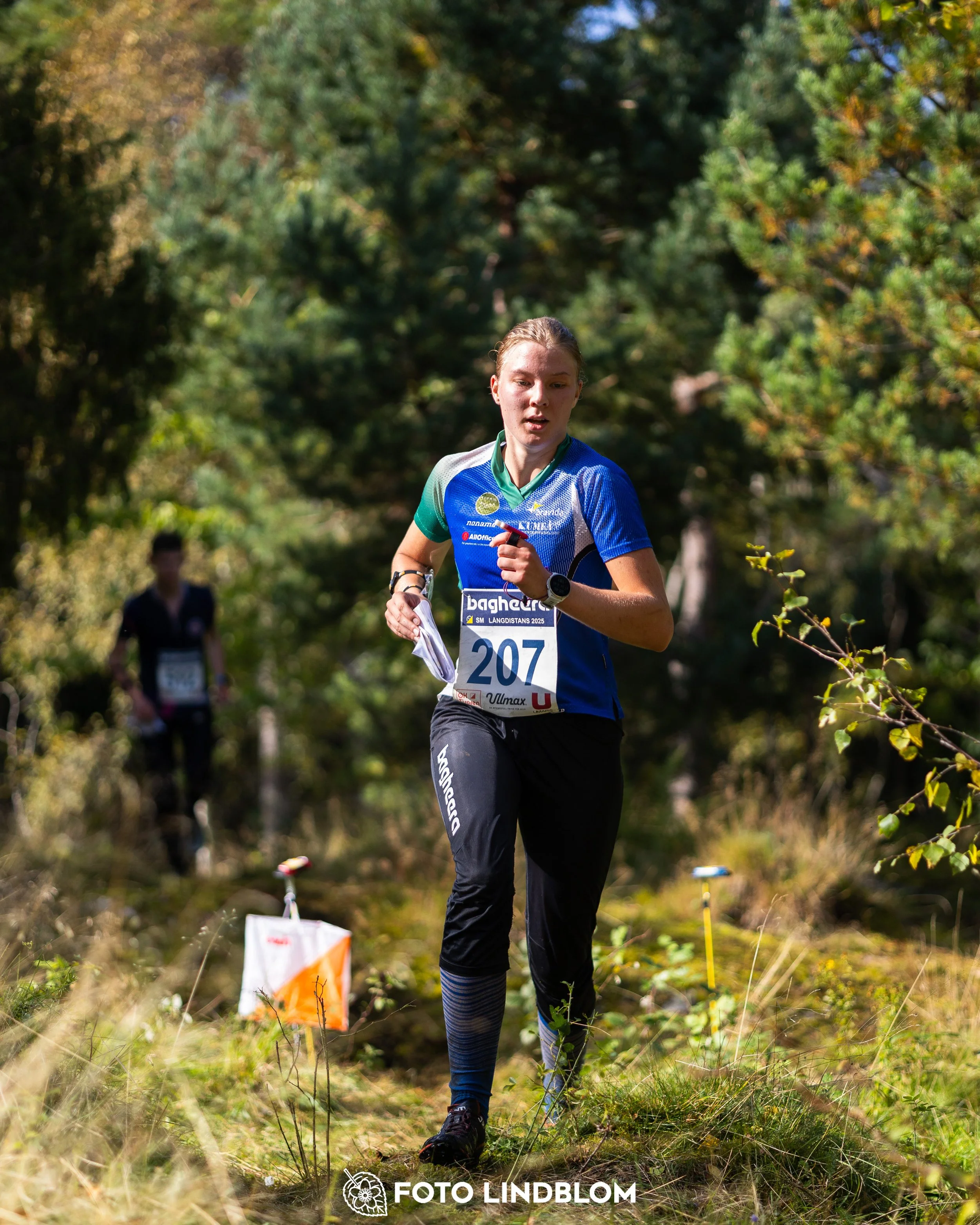 A picture from the Swedish national championship in long distance orienteering and Swedish league race taken by Foto Lindblom