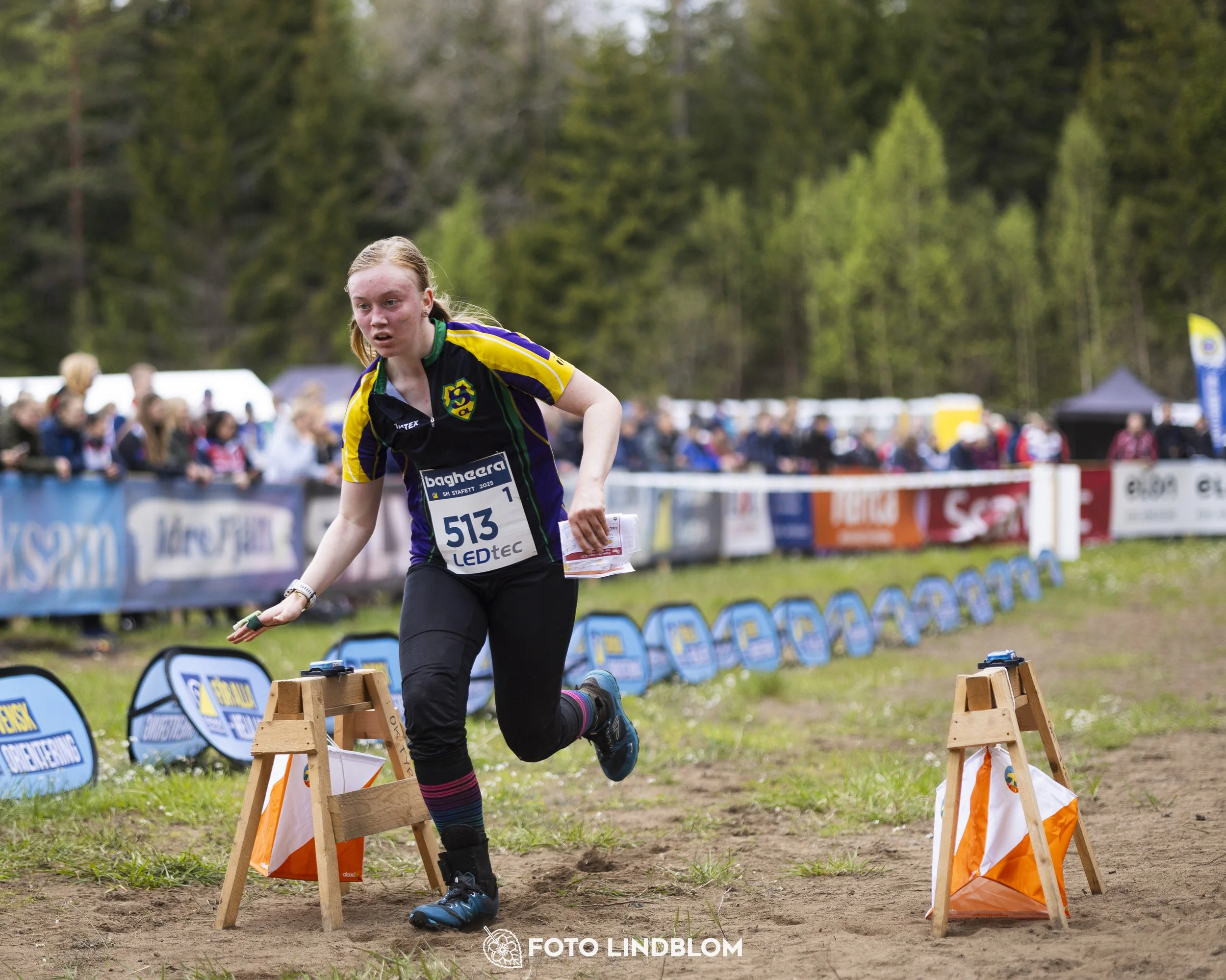 A picture from the Swedish national championship in relay orienteering