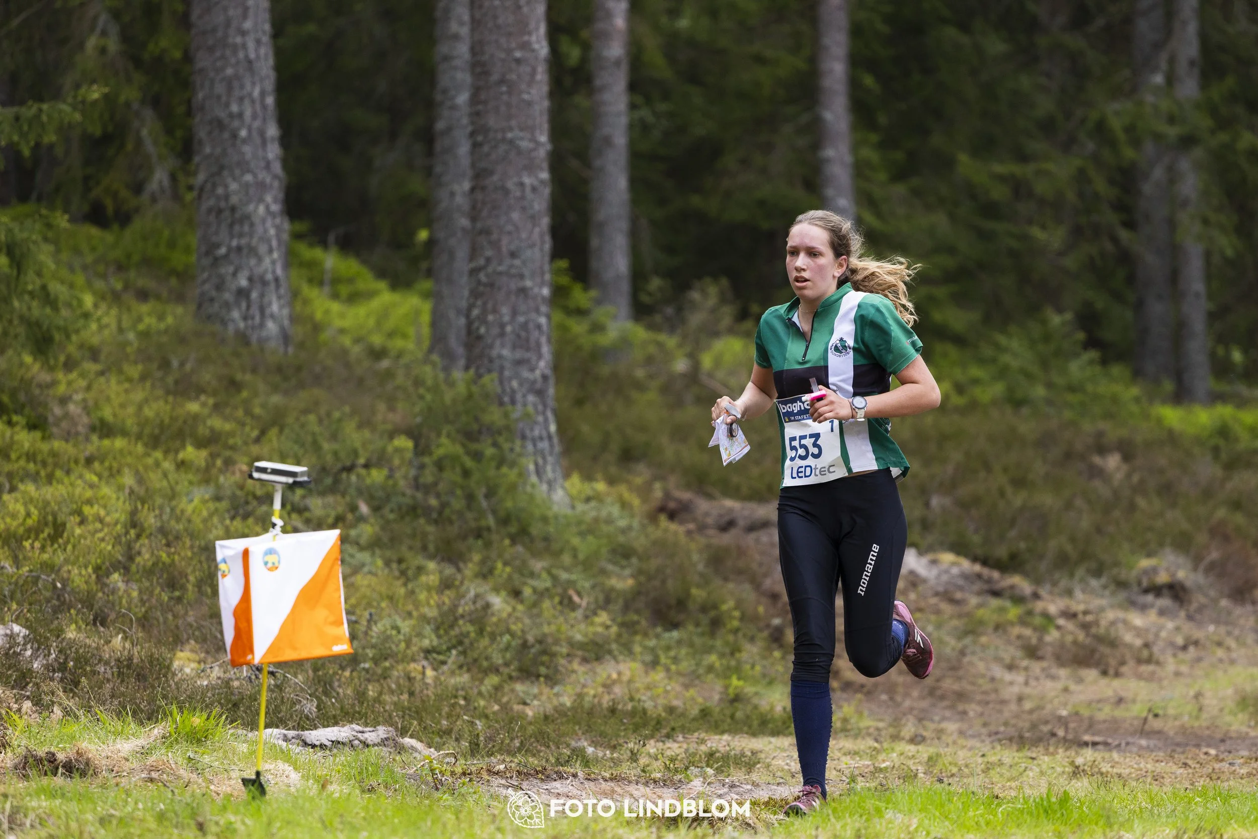 A picture from the Swedish national championship in relay orienteering