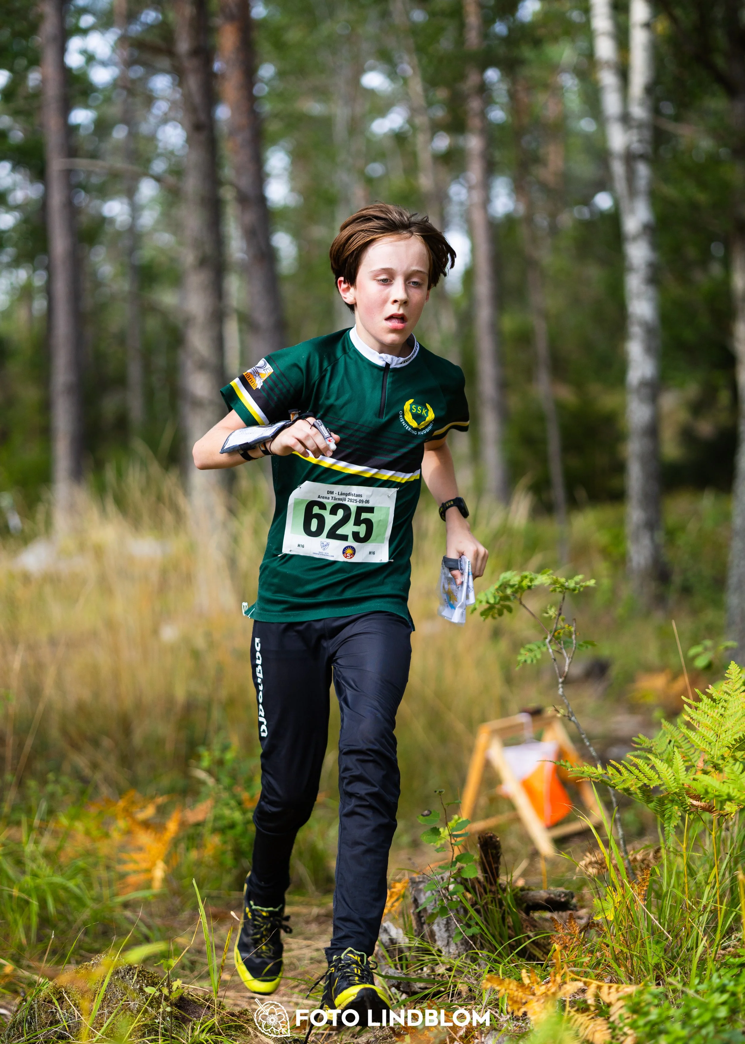 A picture from the Stockholm district championship in middle distance orienteering taken by Foto Lindblom
