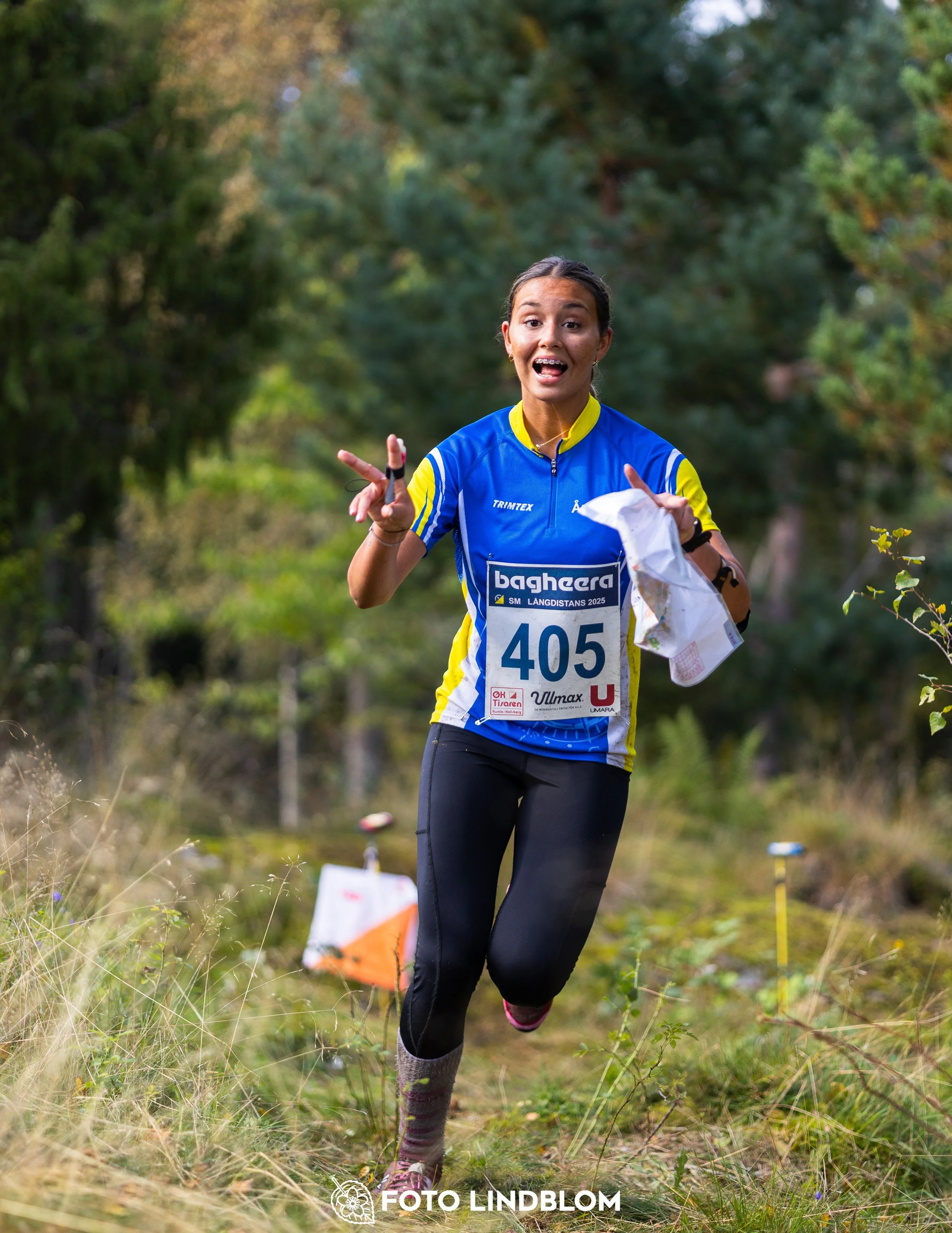 A picture from the Swedish national championship in long distance orienteering and Swedish league race taken by Foto Lindblom