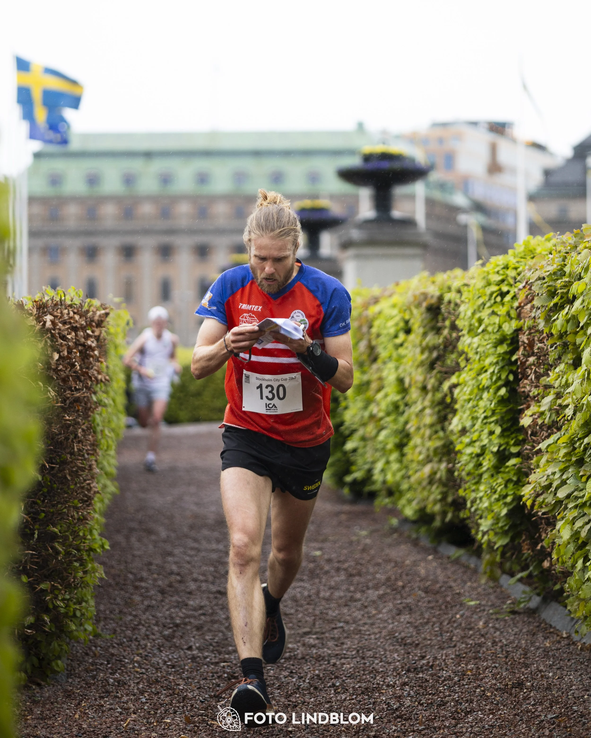 A picture from the first stage of the Stockholm City Cup sprint orienteering competition in "gamla stan" which is the old part of Stockholm