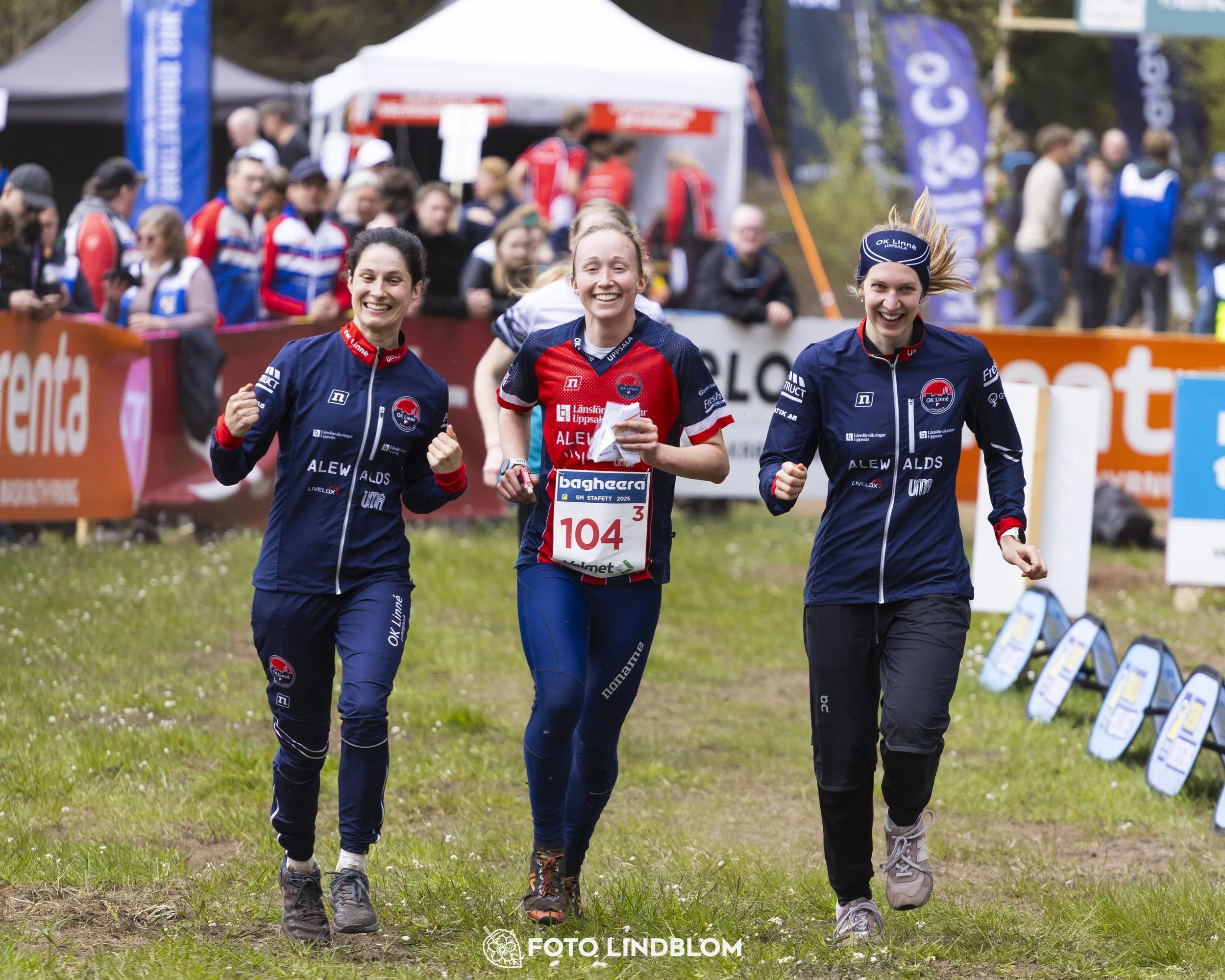 A picture from the Swedish national championship in relay orienteering