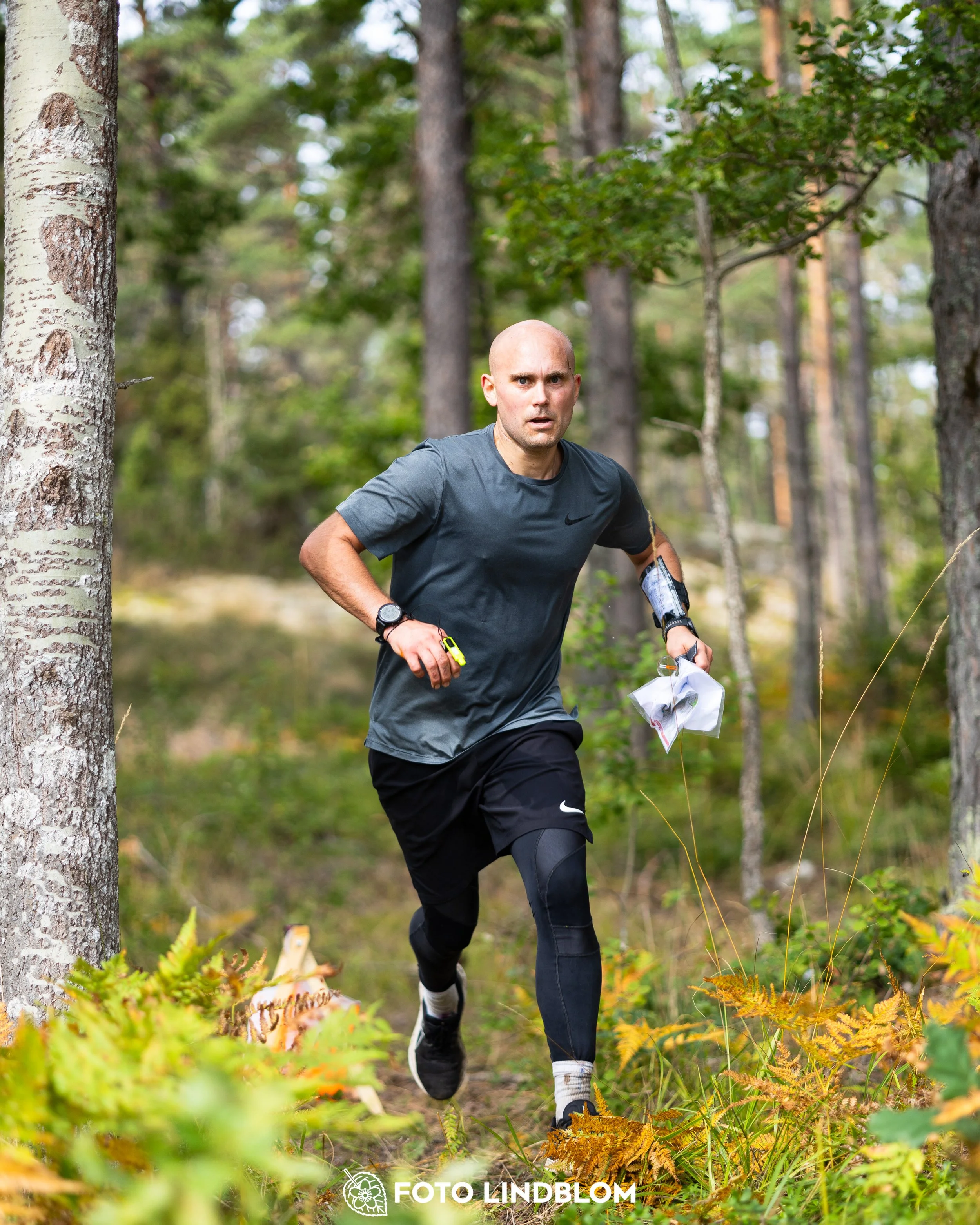 A picture from the Stockholm district championship in middle distance orienteering taken by Foto Lindblom