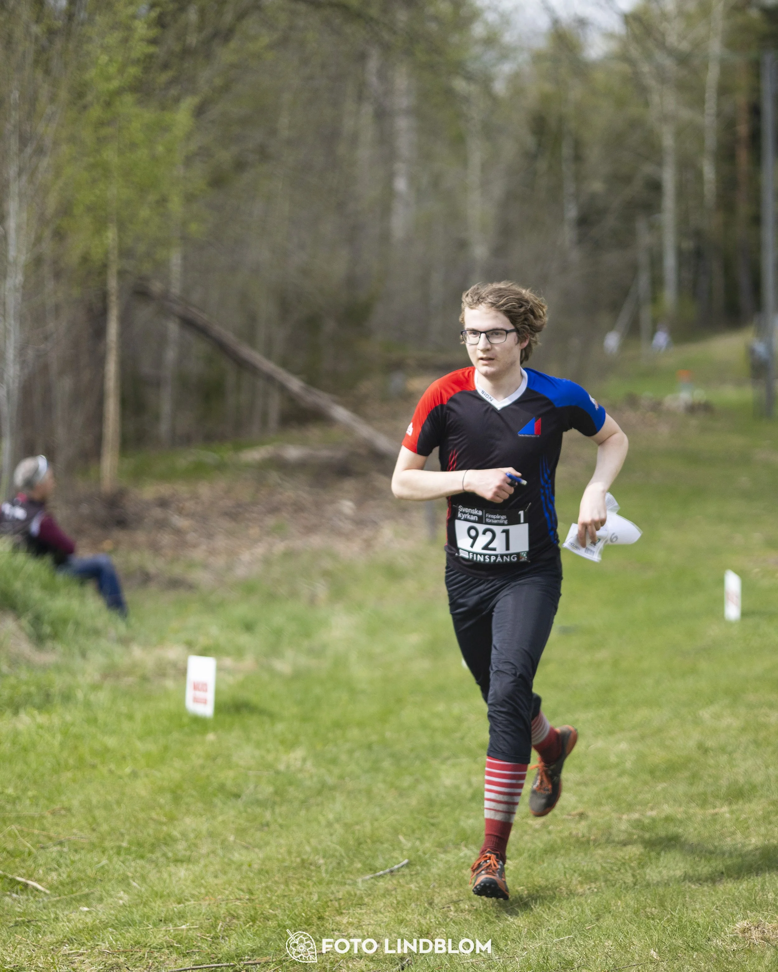 A picture from the youth relay at 10-Mila orienteering competition
