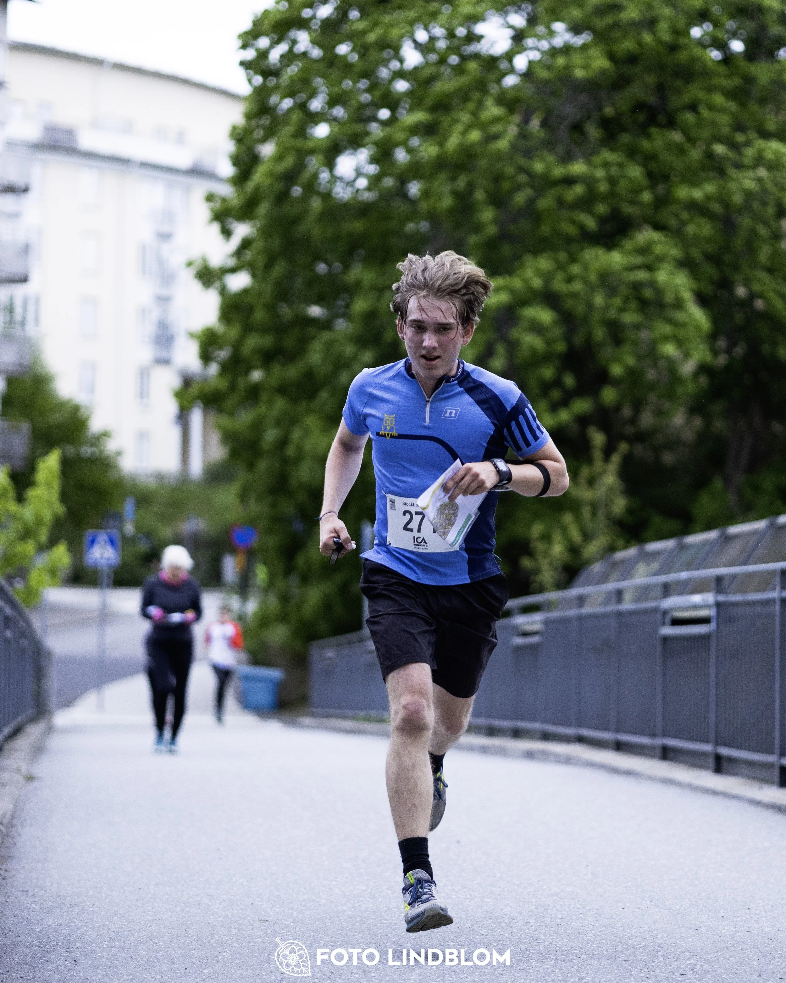 A picture from the secund stage of the Stockholm City Cup sprint orienteering competition