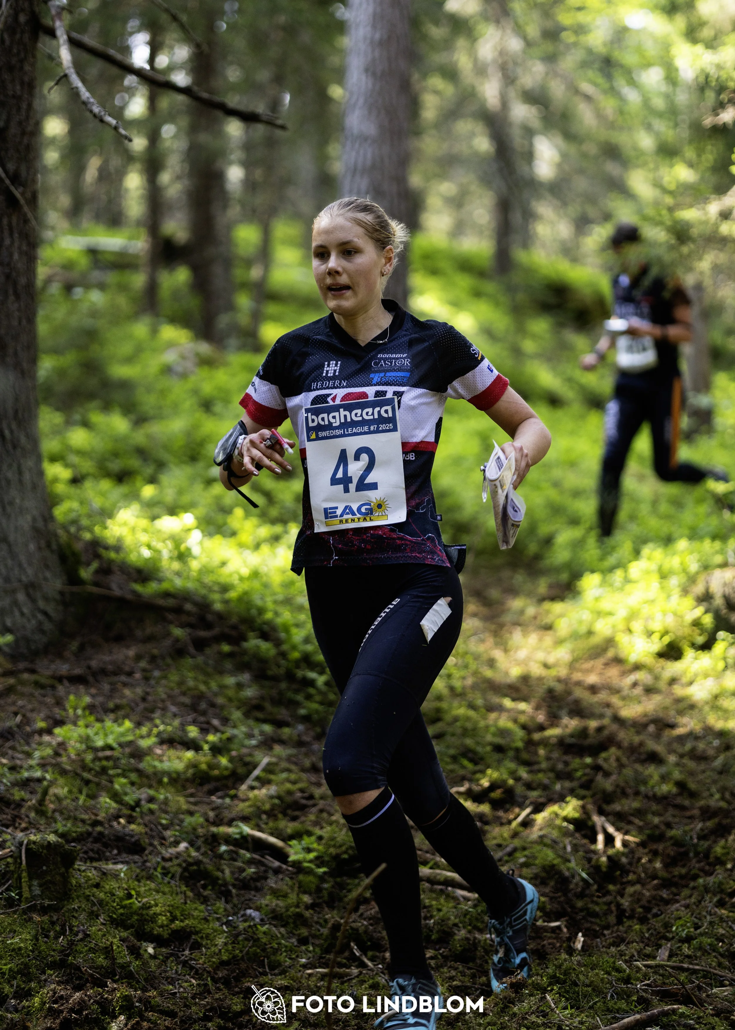 A picture from the seventh stage of the Swedish League orienteering competition