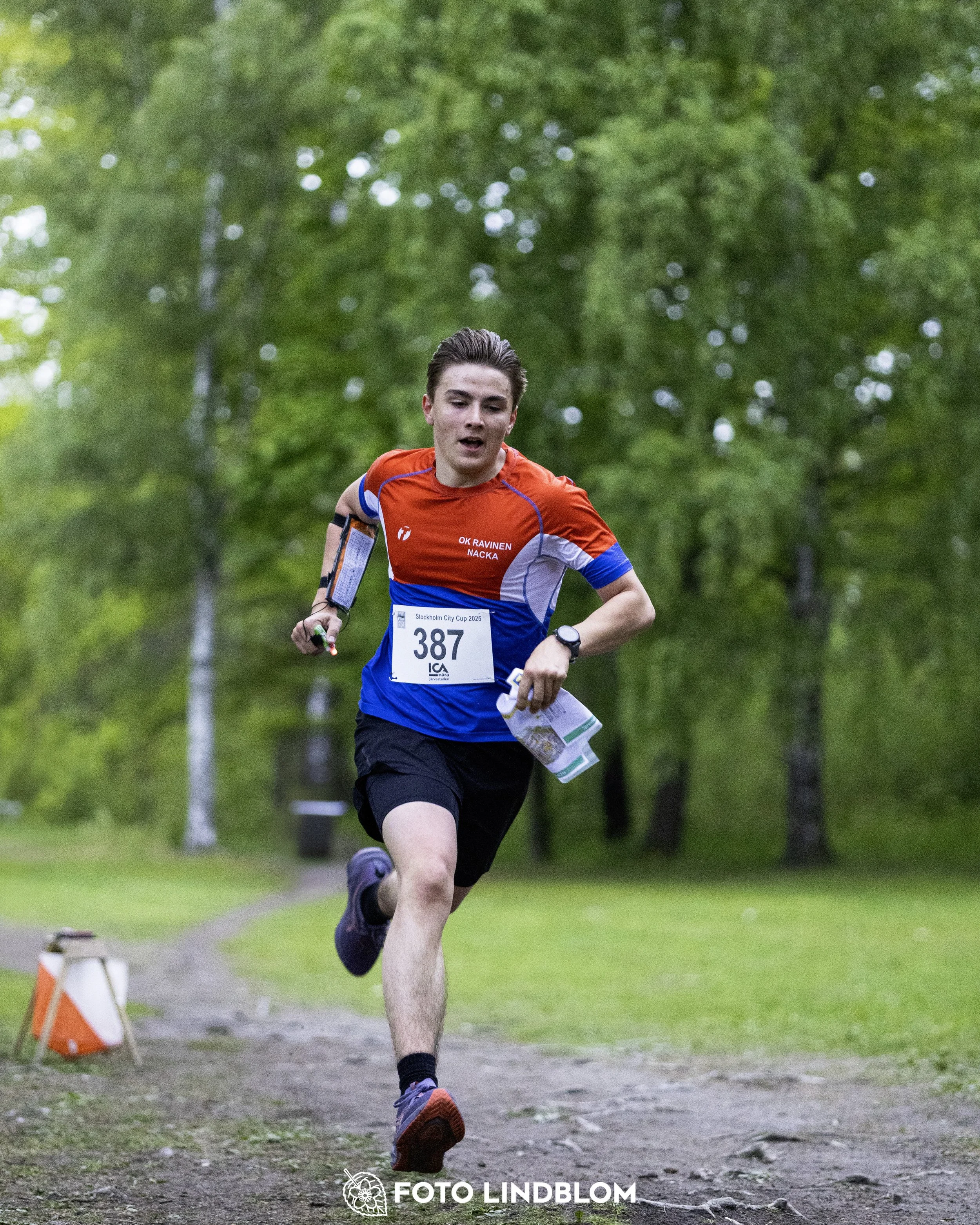 A picture from the secund stage of the Stockholm City Cup sprint orienteering competition