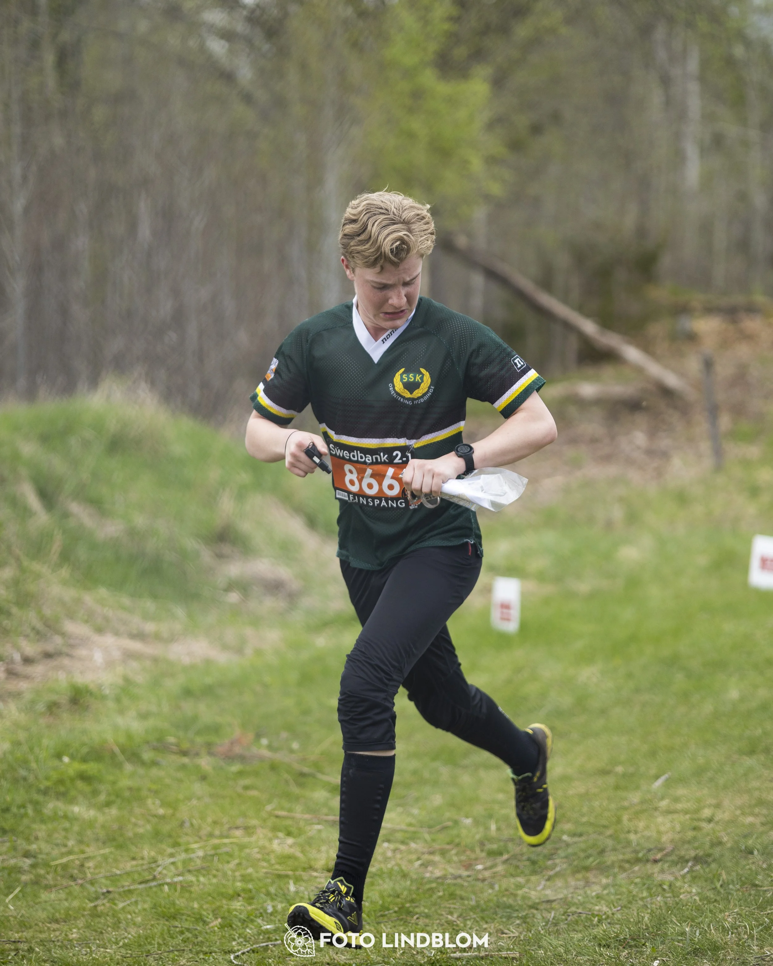 A picture from the youth relay at 10-Mila orienteering competition