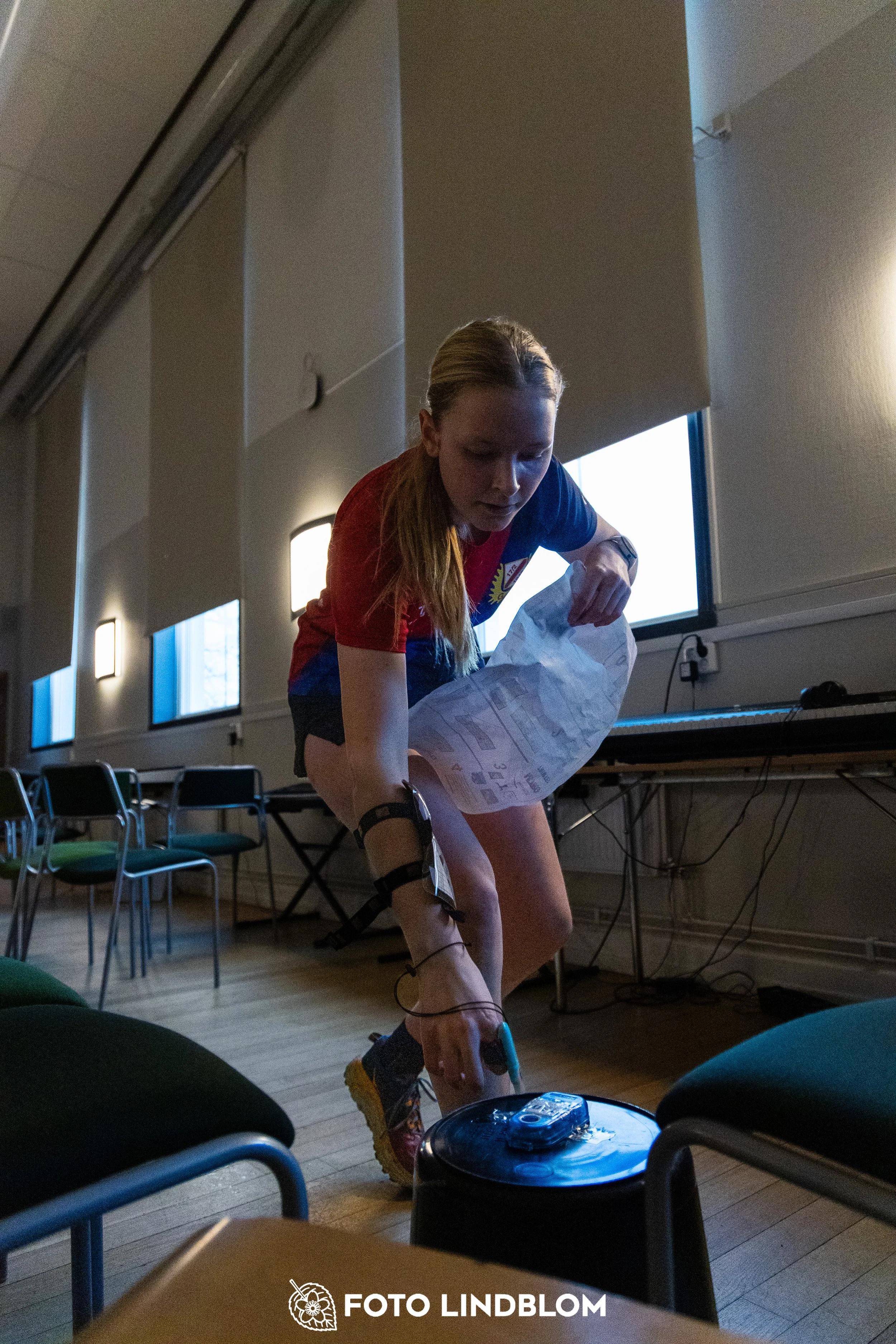 A picture from the indoor orienteering event Viken Indoor taken by Foto Lindblom