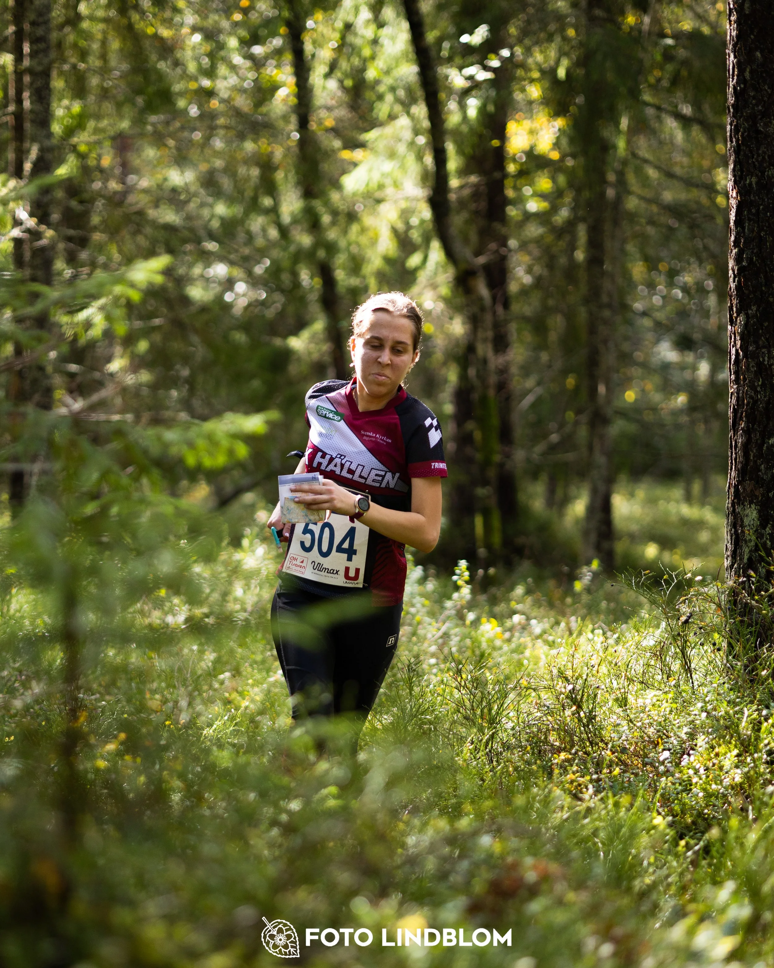 A picture from the Swedish national championship in long distance orienteering and Swedish league race taken by Foto Lindblom