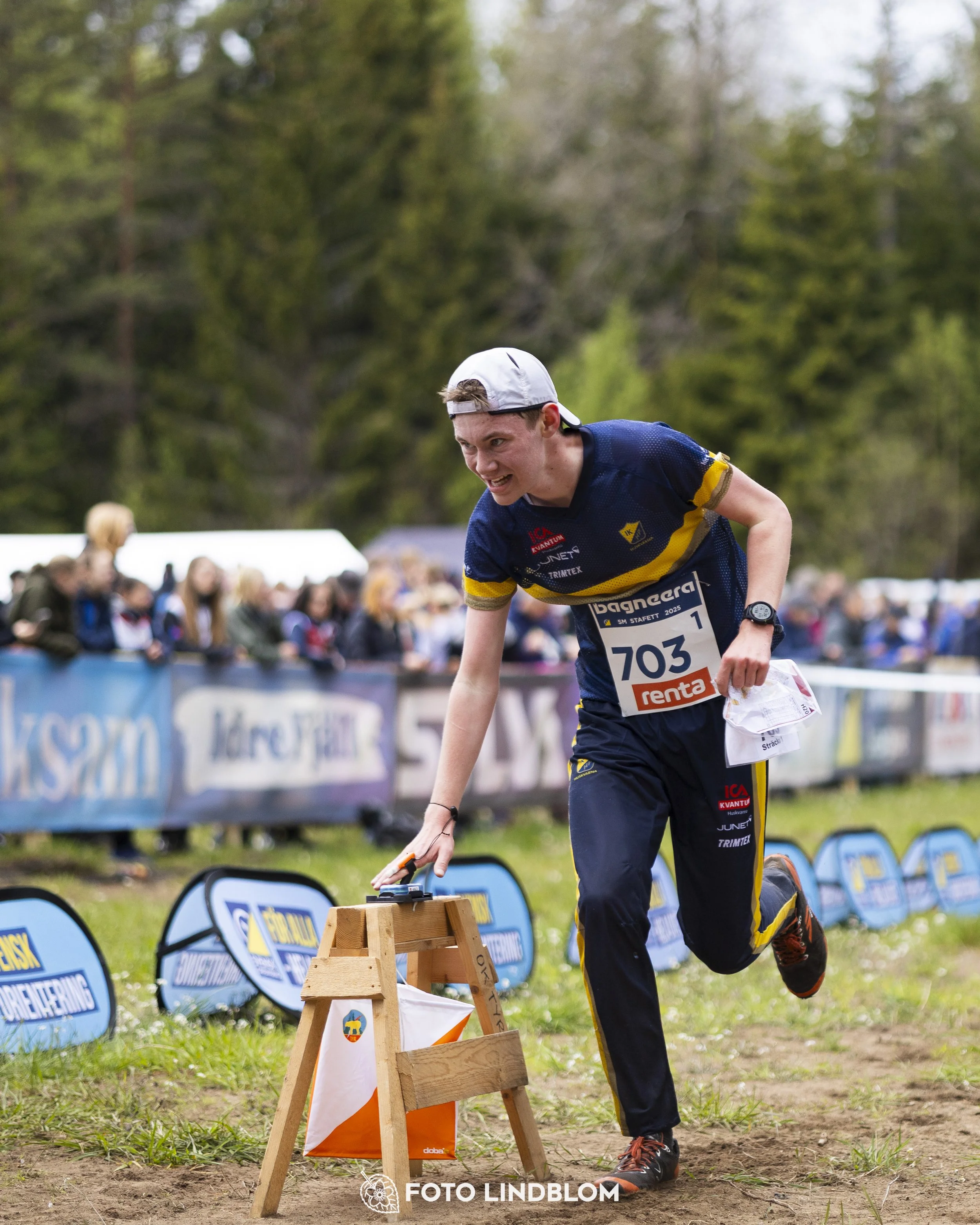 A picture from the Swedish national championship in relay orienteering