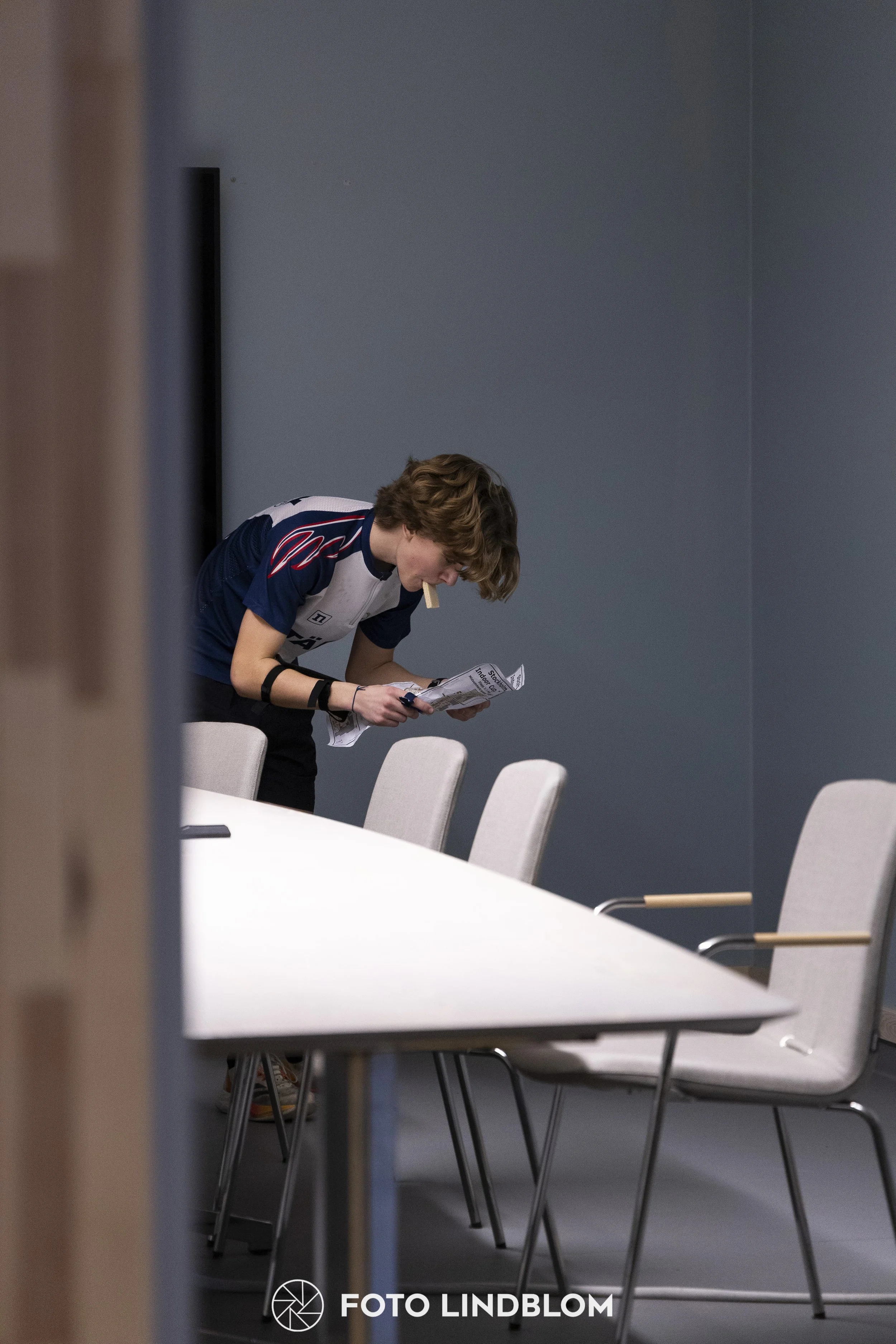 A picture from the orienteering indoor competition "Stockholm Indoor Cup"