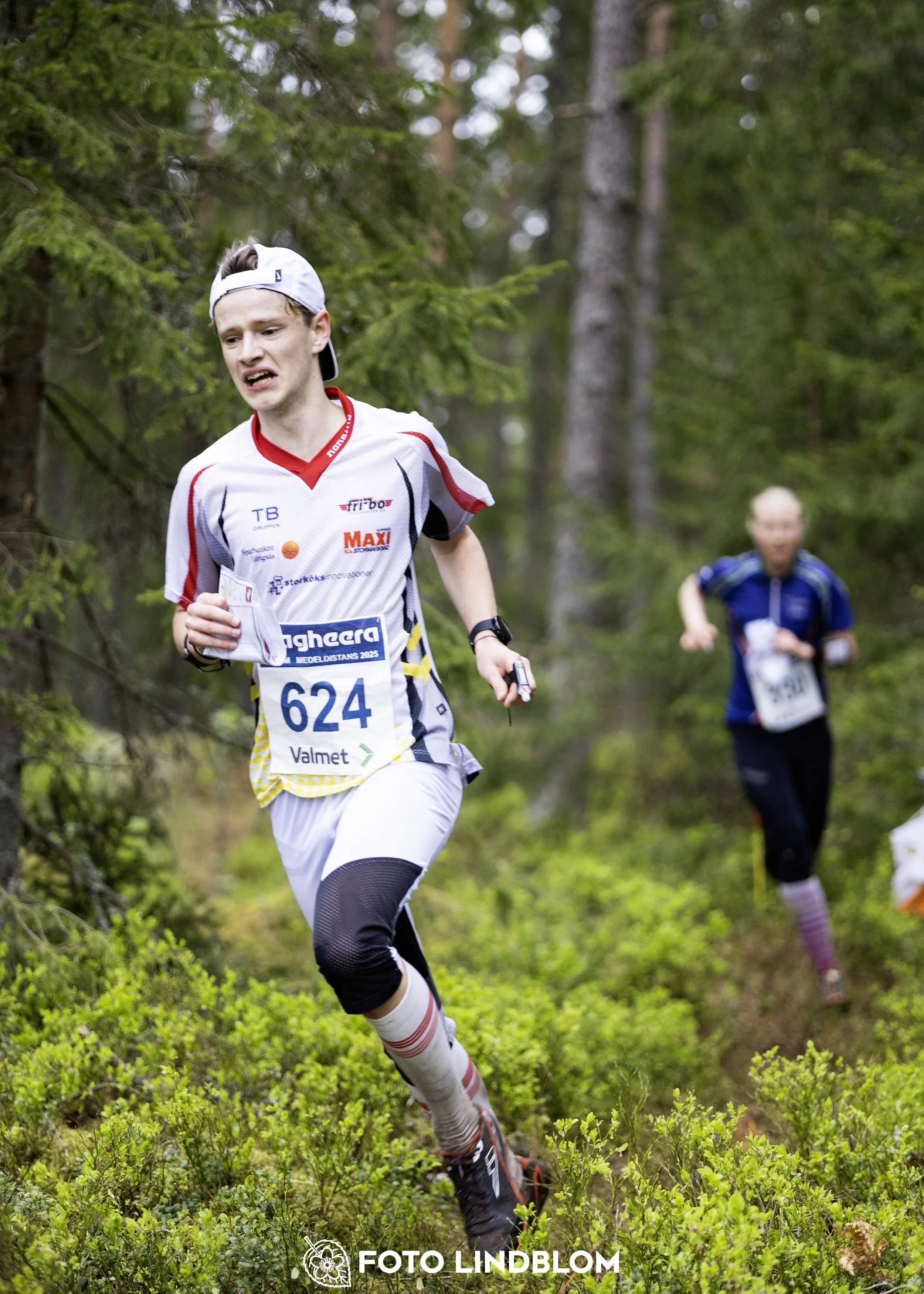 A picture from the Swedish national championship in middle distance orienteering and Swedish league race