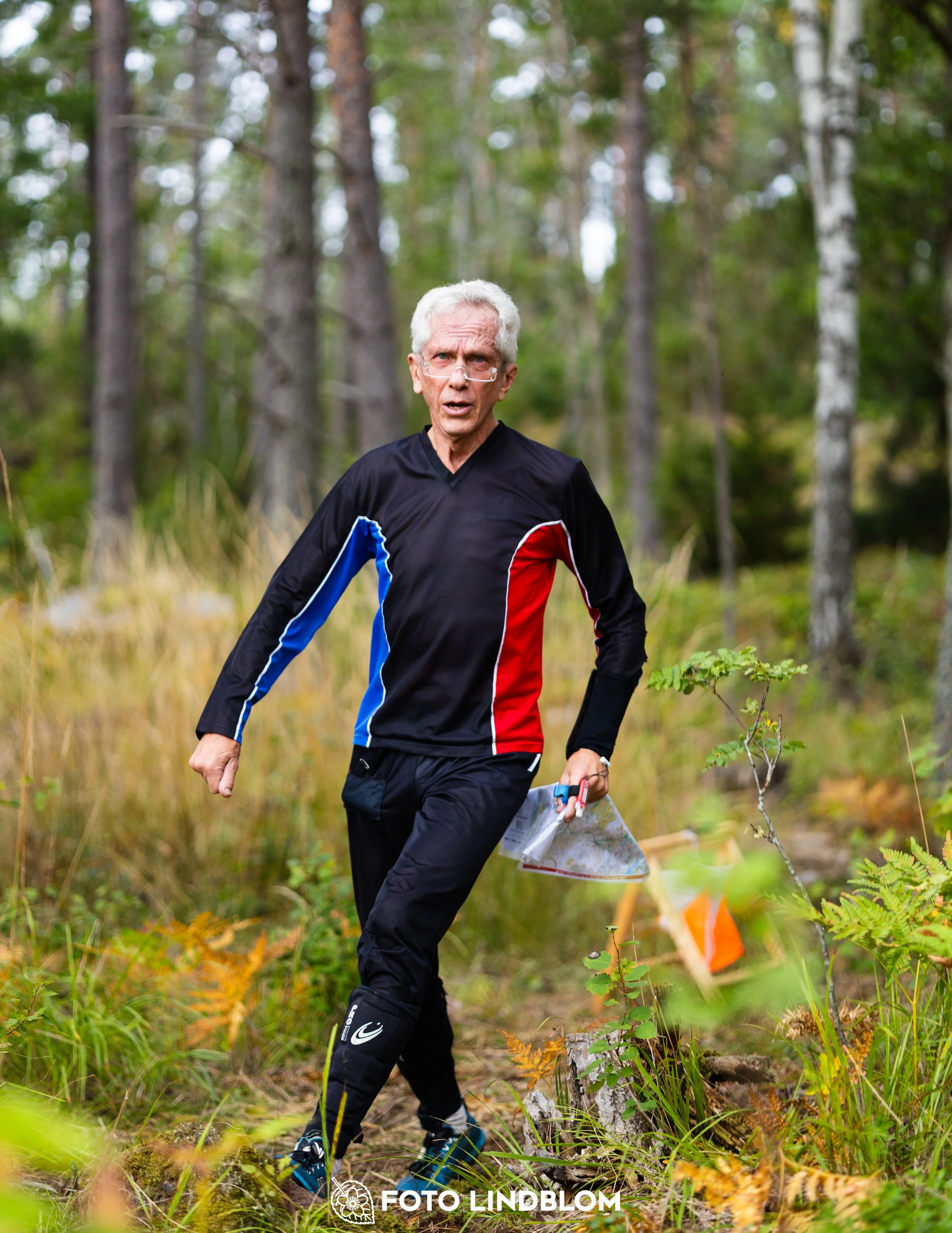 A picture from the Stockholm district championship in middle distance orienteering taken by Foto Lindblom