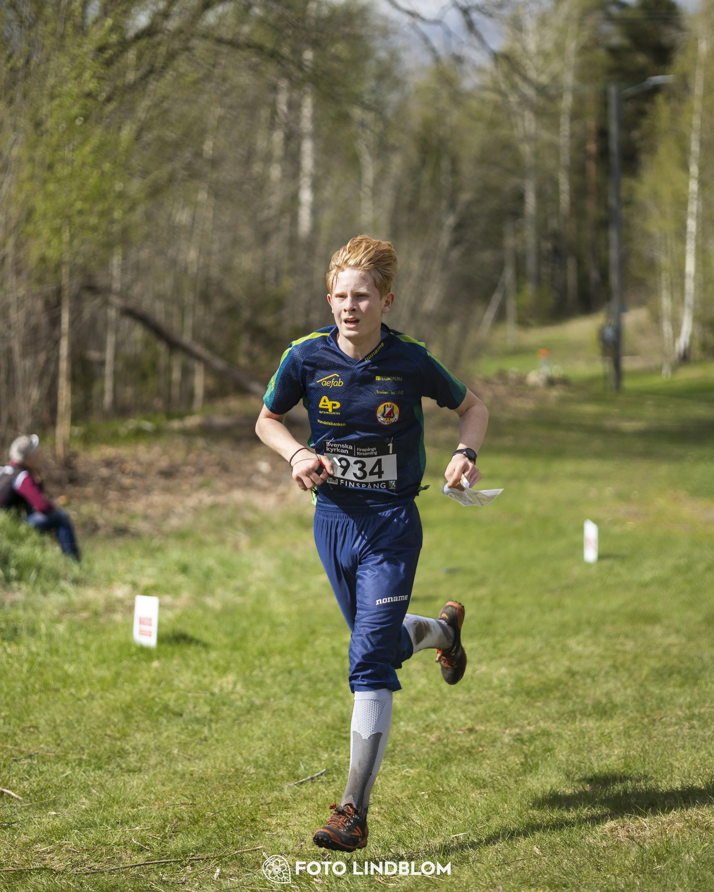 A picture from the youth relay at 10-Mila orienteering competition