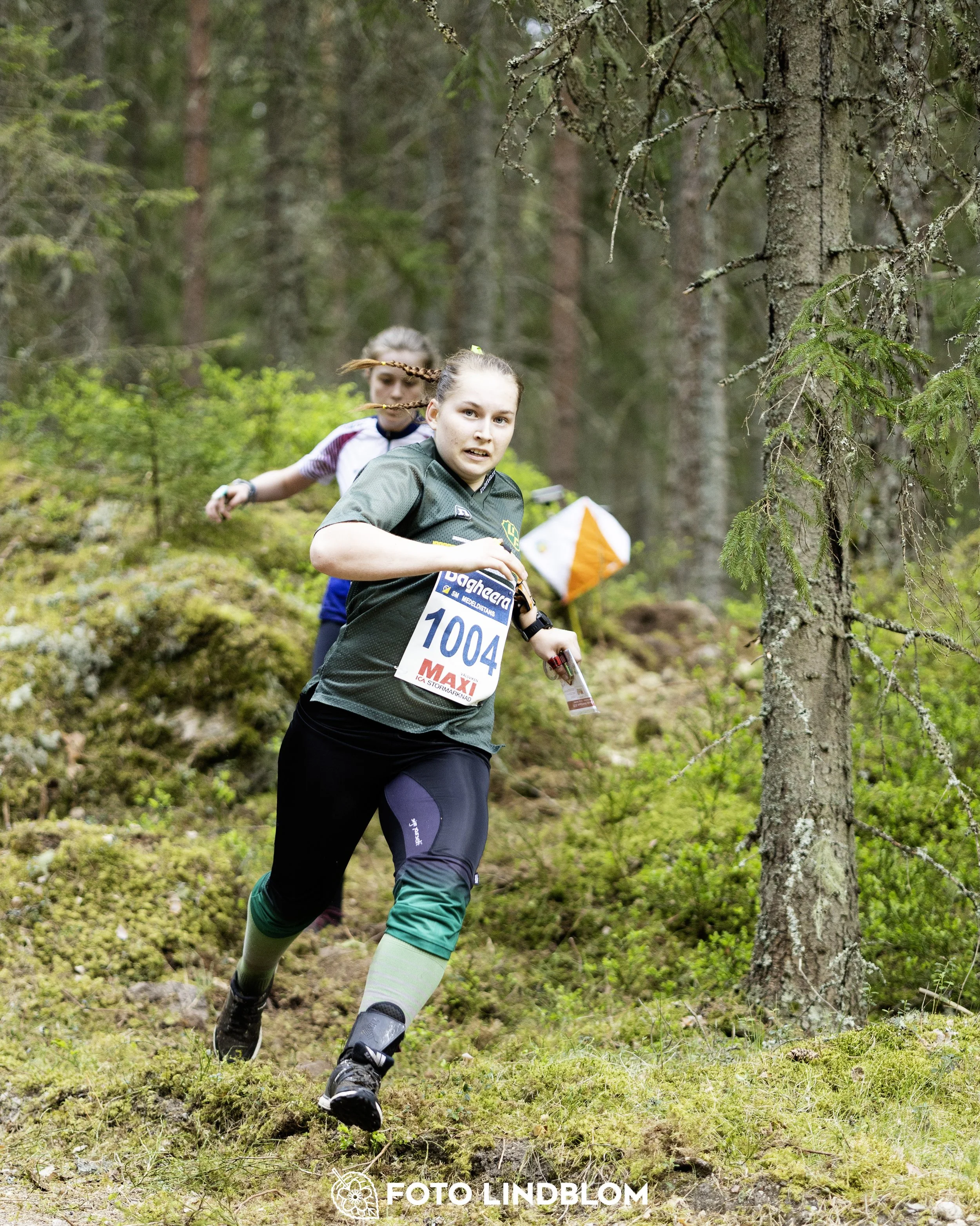 A picture from the Swedish national championship in middle distance orienteering and Swedish league race